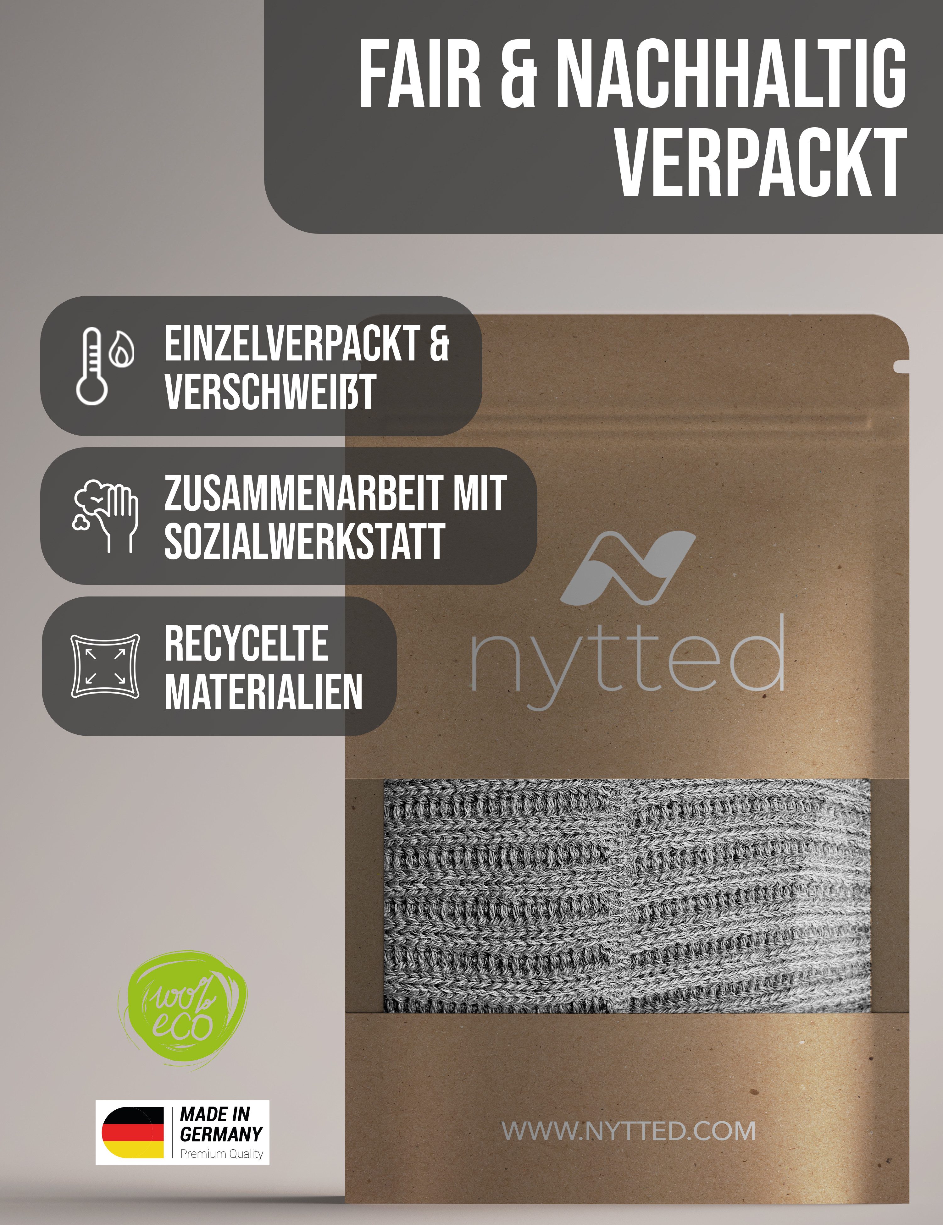 NYTTED® Strickmütze - kurze Costeau Mütze- 100% Wolle - Made in Germany - UNISEX