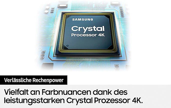 cm/43 (108 Smart-TV, HD, Samsung Zoll, LED-Fernseher Ultra 4K,Q-Symphony,Contrast Prozessor HDR,Crystal GU43AU7199U 4K Enhancer)