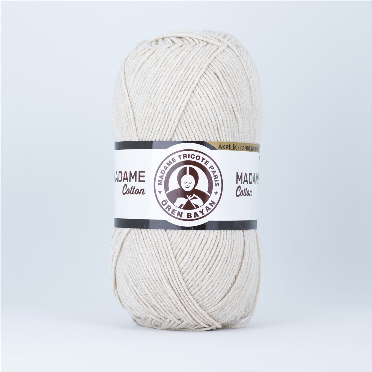 Madame Tricote Paris Ören Bayan Madame Cotton Häkelwolle, 280,00 m (Packung, 5x100g), Strickwolle, 49% Baumwolle 51% Acryl, 280 Meter pro 100g Knäul