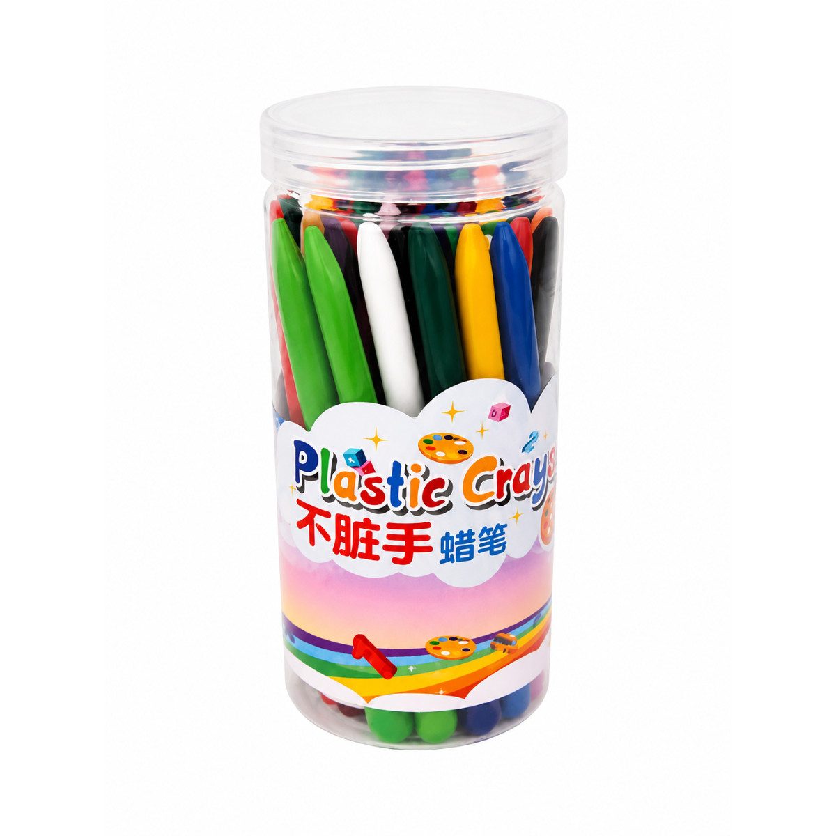 R2 Invest Wachsmalstift 36 Farben Malstifte für Kinder ab 3 Jahren, (36-tlg)