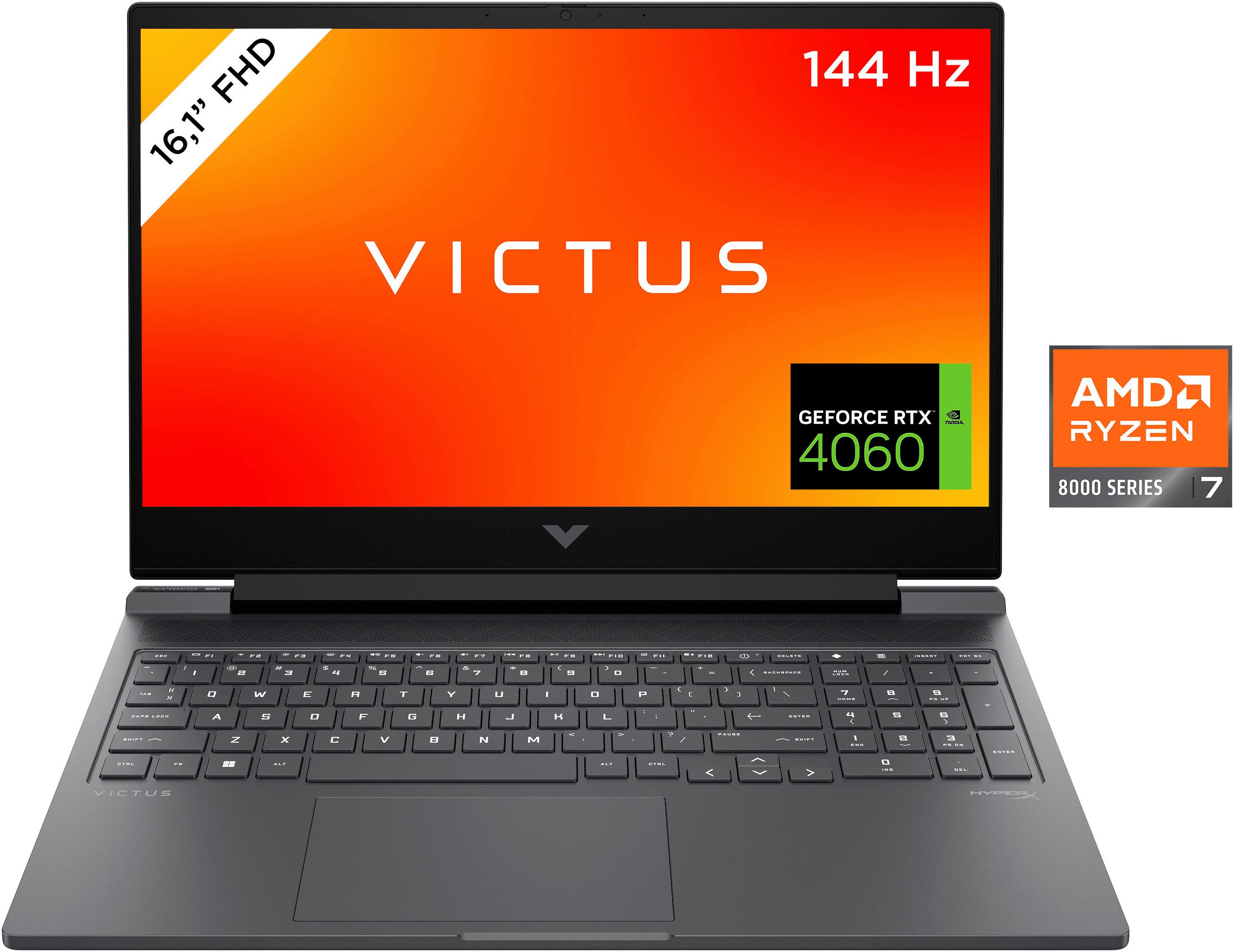 HP VICTUS 16-s1076ng Gaming-Notebook (40,9 cm/16,1 Zoll, AMD Ryzen 7 8840HS, GeForce® RTX 4060, 1000 GB SSD)