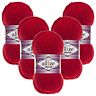 5 x ALIZE Cotton Gold 56 Red