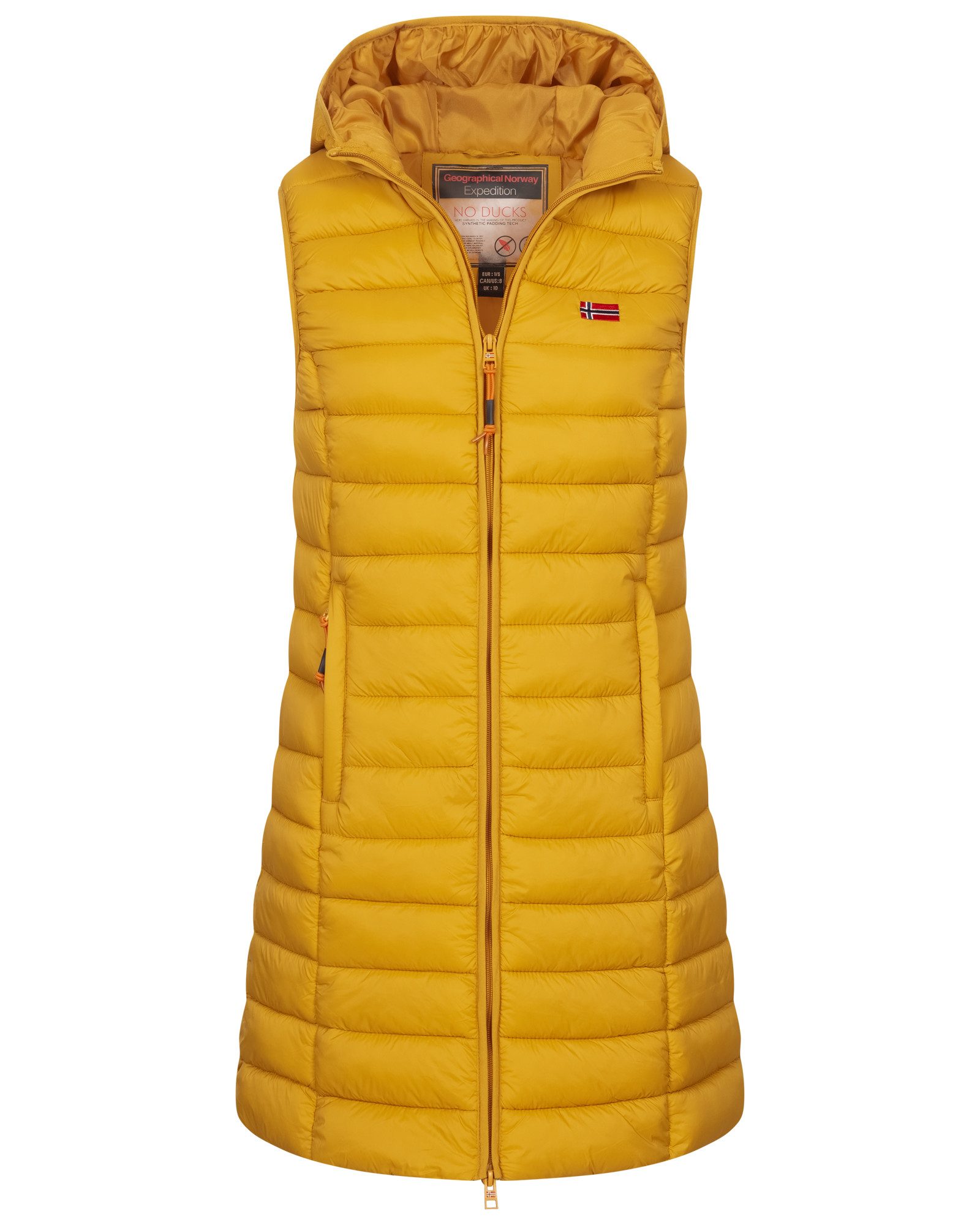 Geographical Norway Steppweste Damen Stepp weste Kapuze Übergangs Herbst Wi günstig online kaufen