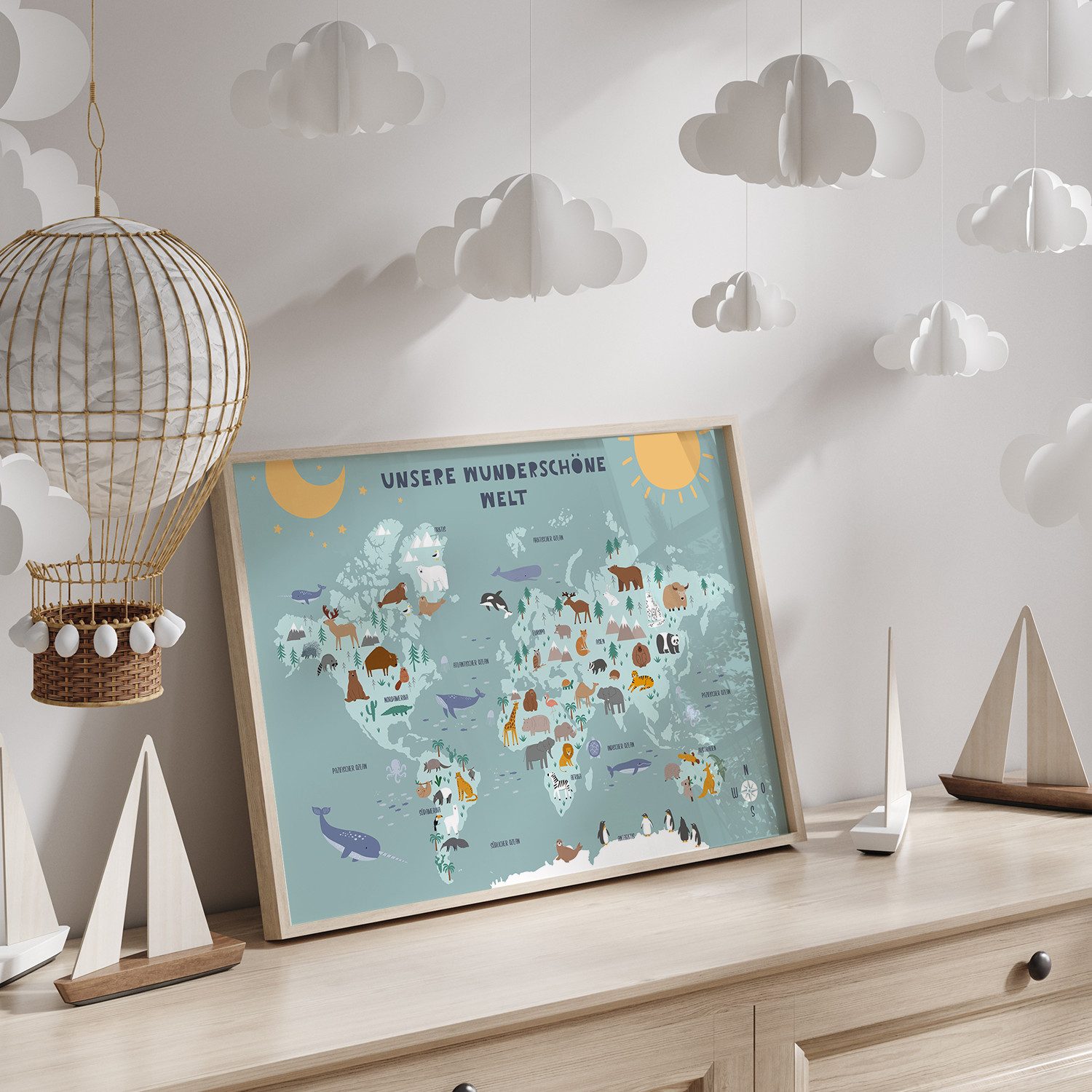 MeinBaby123® Poster Lernposter, Bilder Kinderzimmer Deko, günstig online kaufen