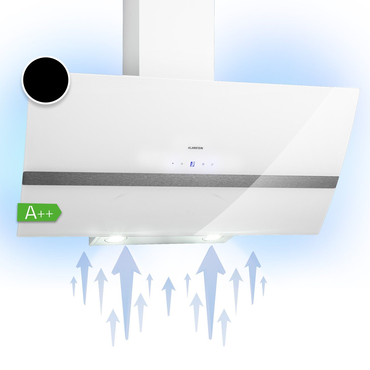 Klarstein Deckenhaube Clara Clara, Abzugshaube kopffrei Abluft Umluft Haube Wand