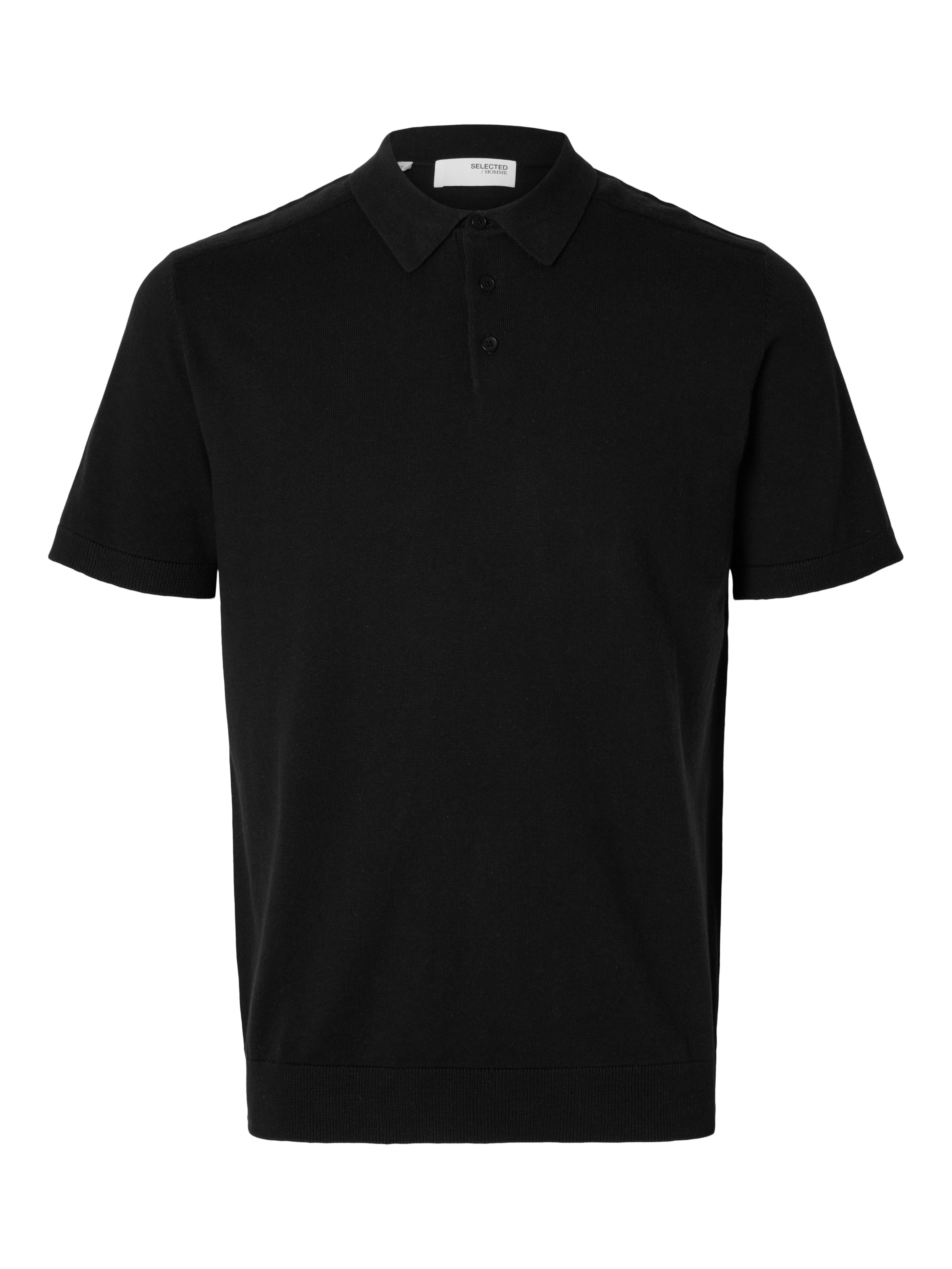 Poloshirt SLHBERG SS KNIT POLO NOOS