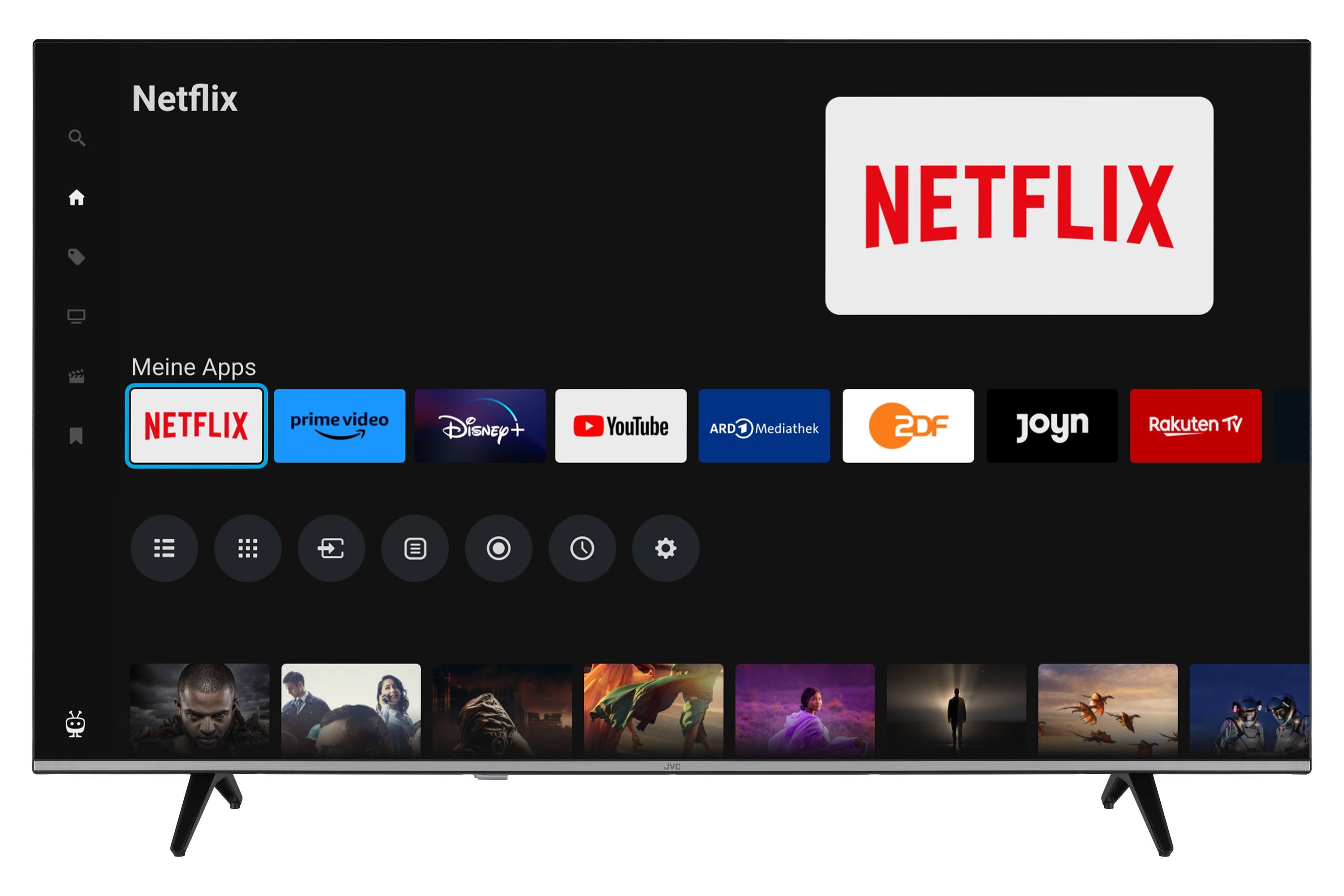 JVC LT-55VU7555 LCD-LED Fernseher (139 cm/55 schwarz ! RABATT: 30.77%