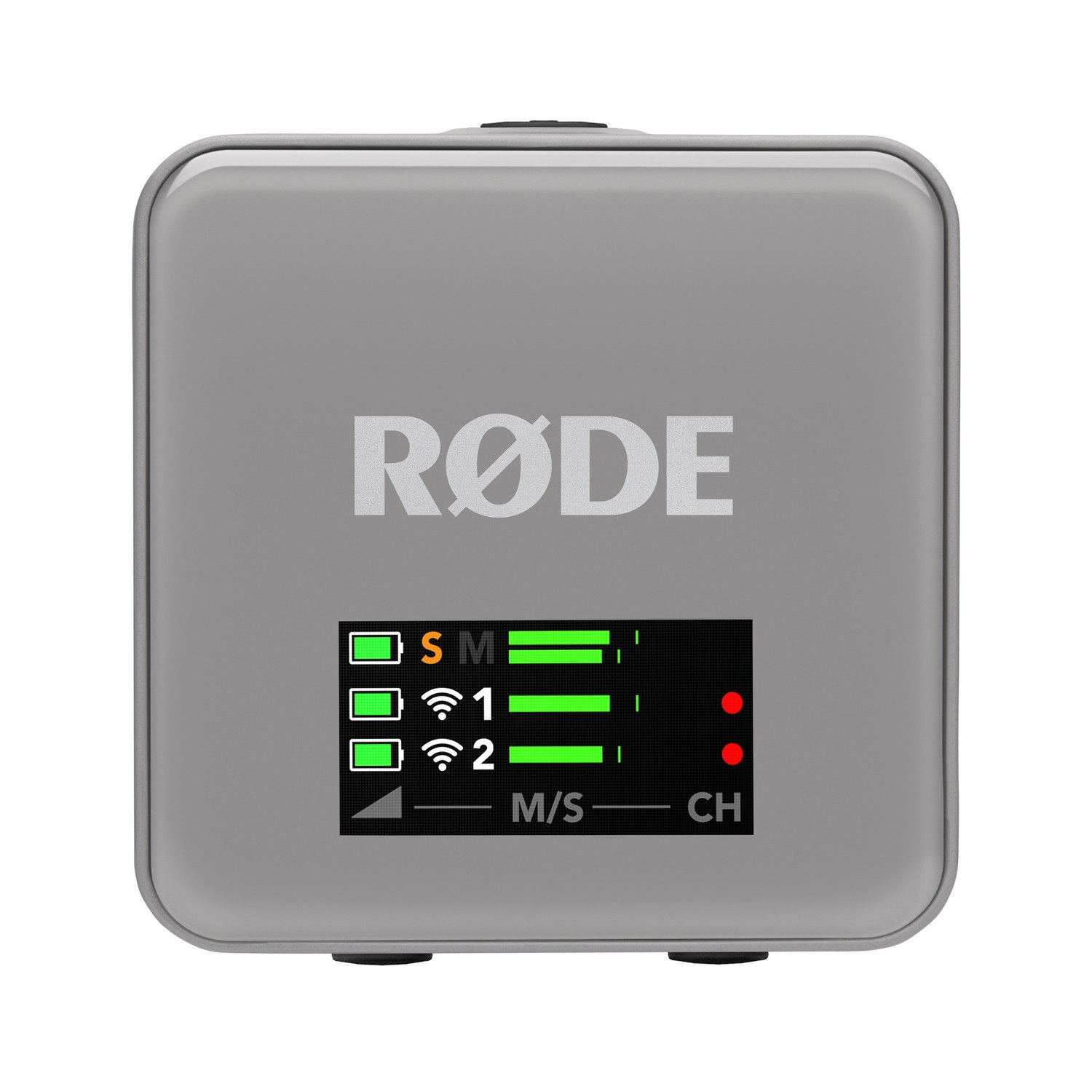 RØDE Rode Mikrofon-Funksystem Wireless GO Gen 3 Stone Grau Interview Set 1 Digitales Aufnahmegerät (Vorteils-Set mit Handadapter und Windschutz)