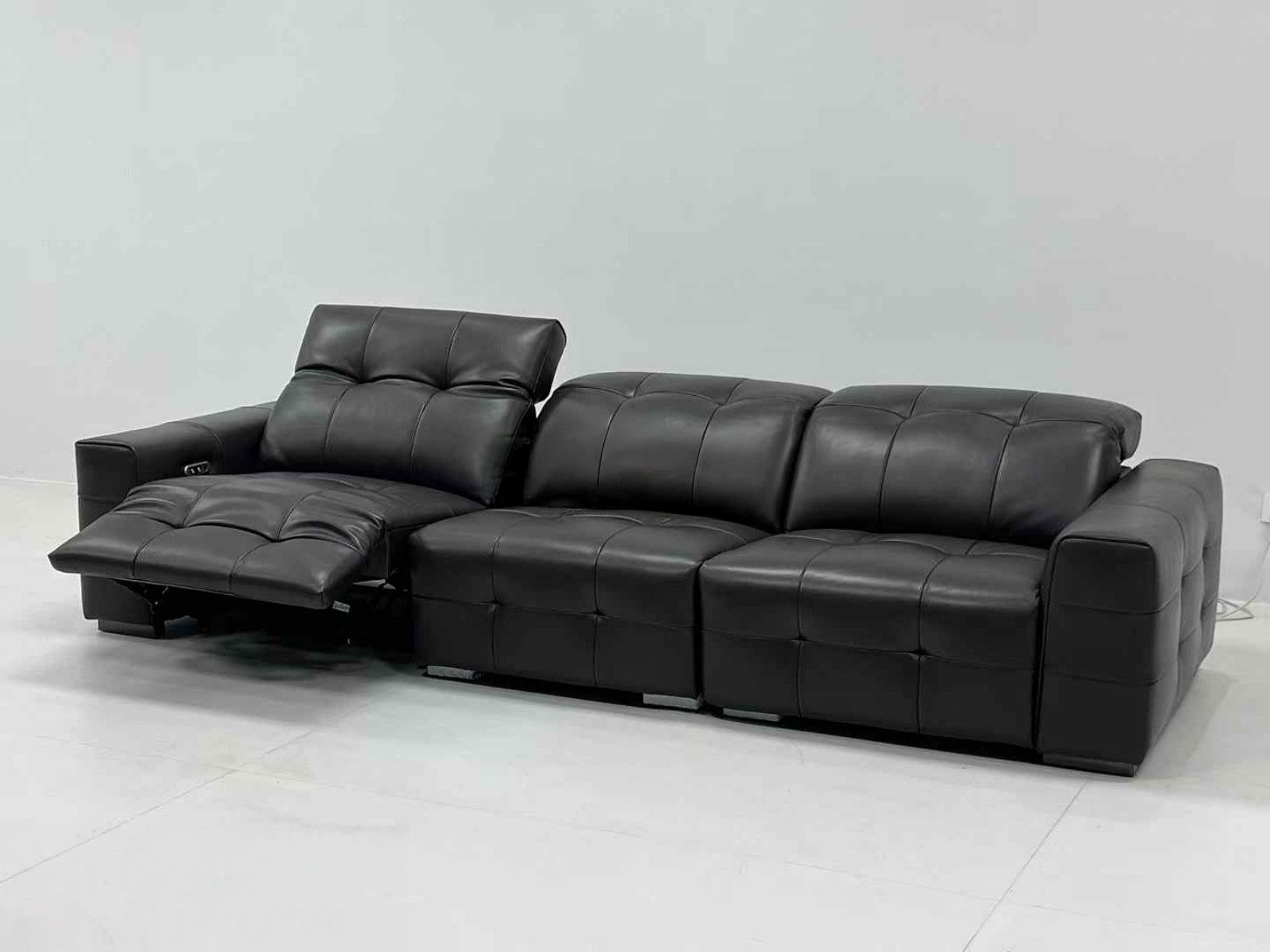 Salottini Big-Sofa XL Kinosofa Recliner Fabiano Leder Sofa Bigsofa Motor, Echtleder