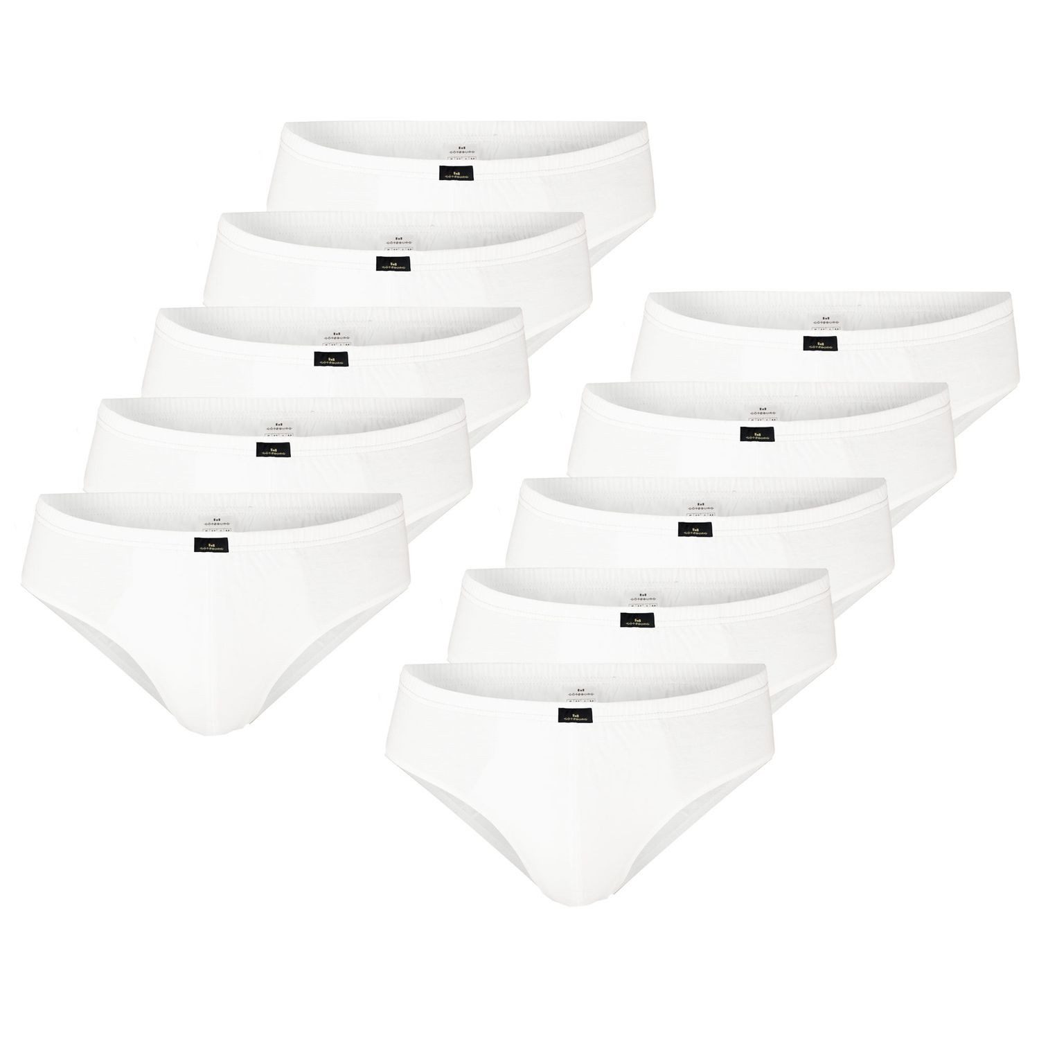 GÖTZBURG Slip Tower ohne Eingriff, Komfortbündchen, 100% Baumwolle, im 10er Pack