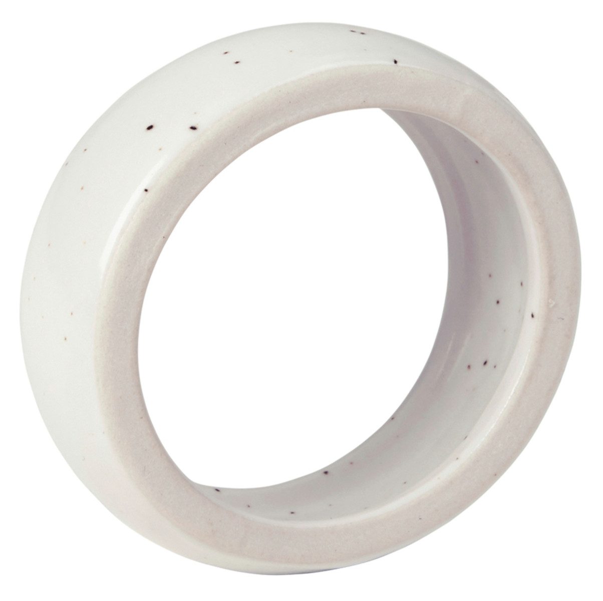 Broste Copenhagen Stoffserviette Nordic Vanilla Serviettenreing cream w. grains 6er Set, Nordic Vanilla Serviettenring