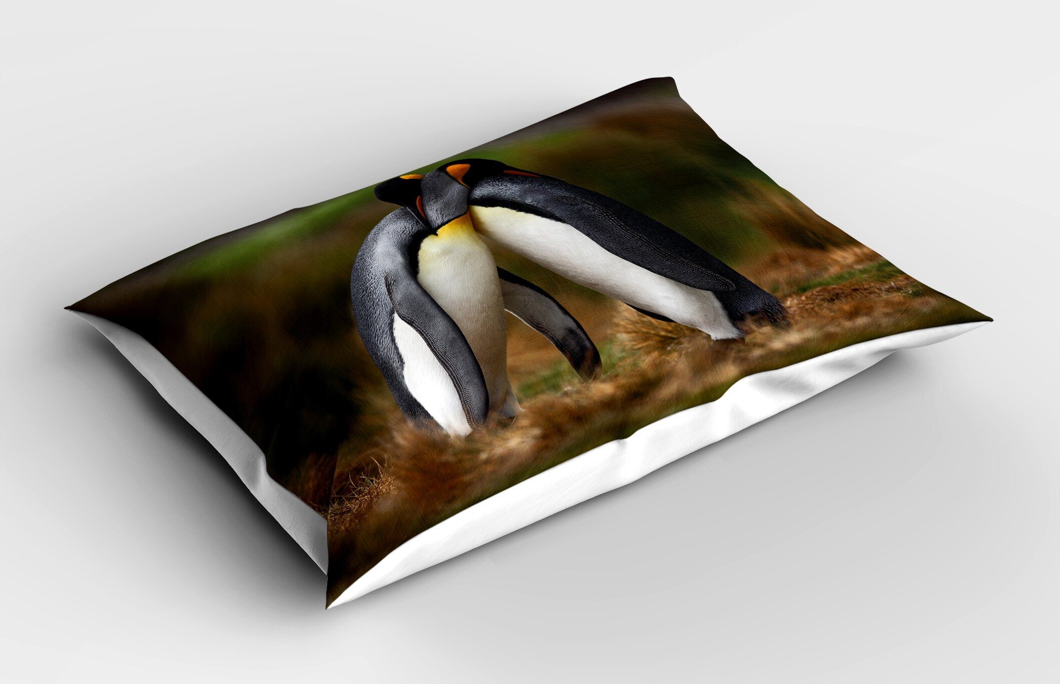 Cuddling Dekorativer (1 Standard Tier Gedruckter Abakuhaus Stück), Kissenbezüge Pinguin-Paare King Size Kissenbezug,