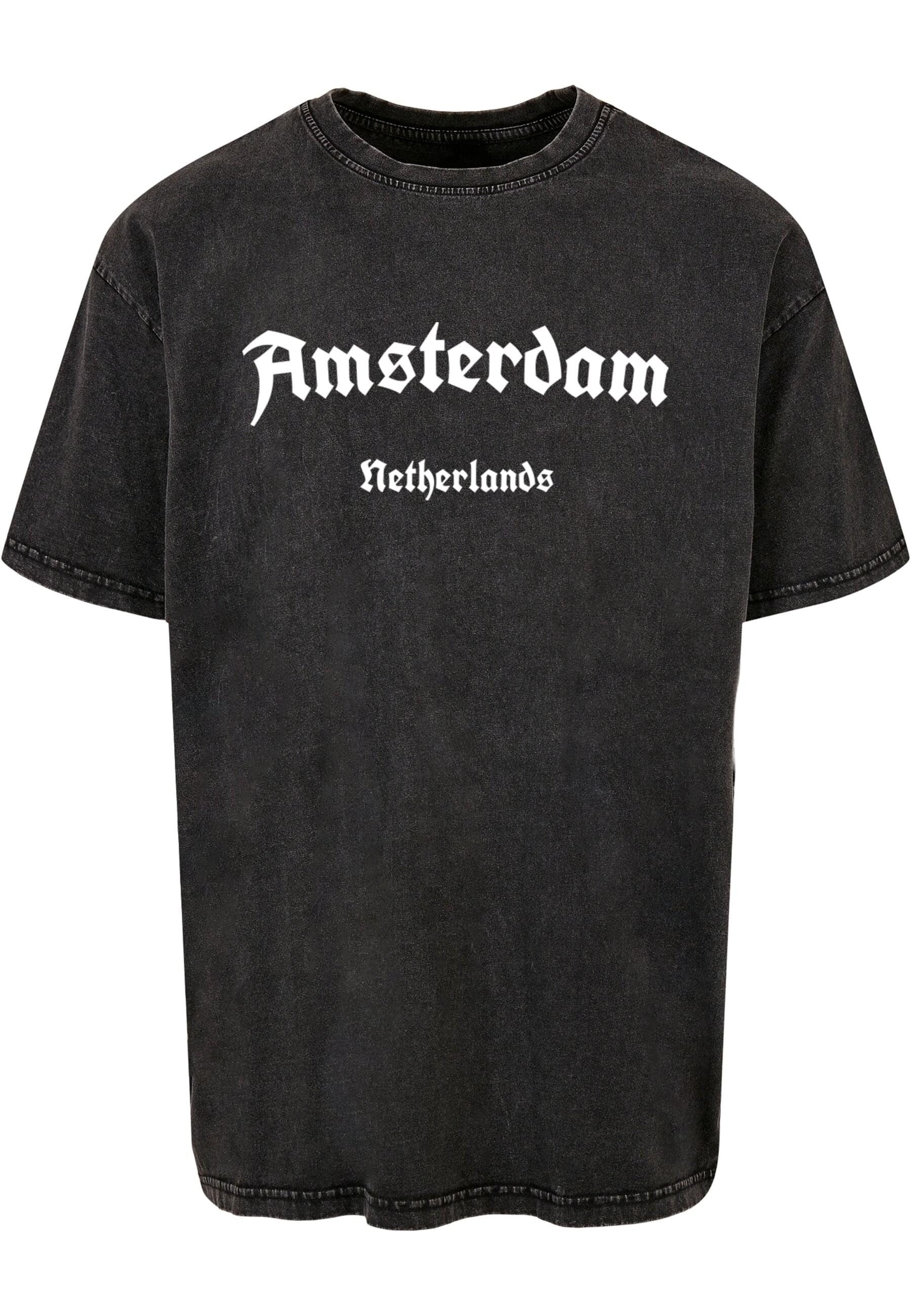 Merchcode T-Shirt Merchcode Herren Amsterdam X Acid Washed Heavy Oversize Tee (1-tlg)