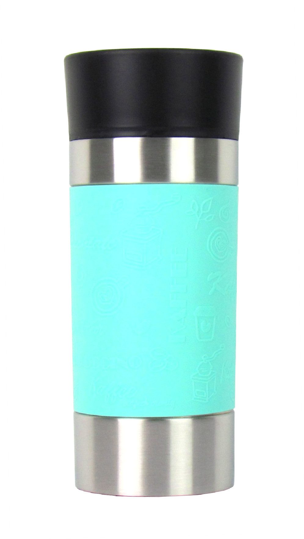 Haushalt International Thermoflasche Isolierbecher – Thermobecher, Fassungsvermögen 360ml – Doppelwandig mit Quick-Press Verschluss