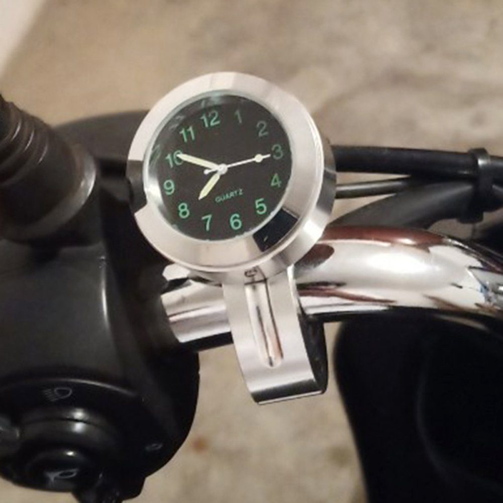 Bolwins Standuhr A76C Uhr Digit beleuchtet Zeituhr Motorrad Lenker Quarzuhr Zeitanzeige