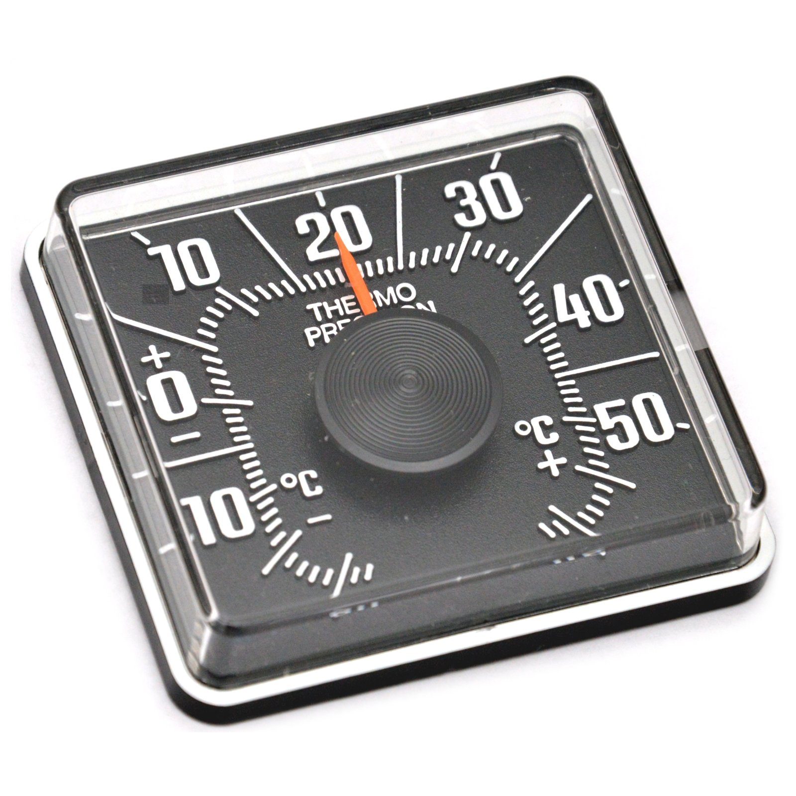 HR Autocomfort Raumthermometer Historisches Bimetall Thermometer JUSTIERBAR Reliefbeschriftung