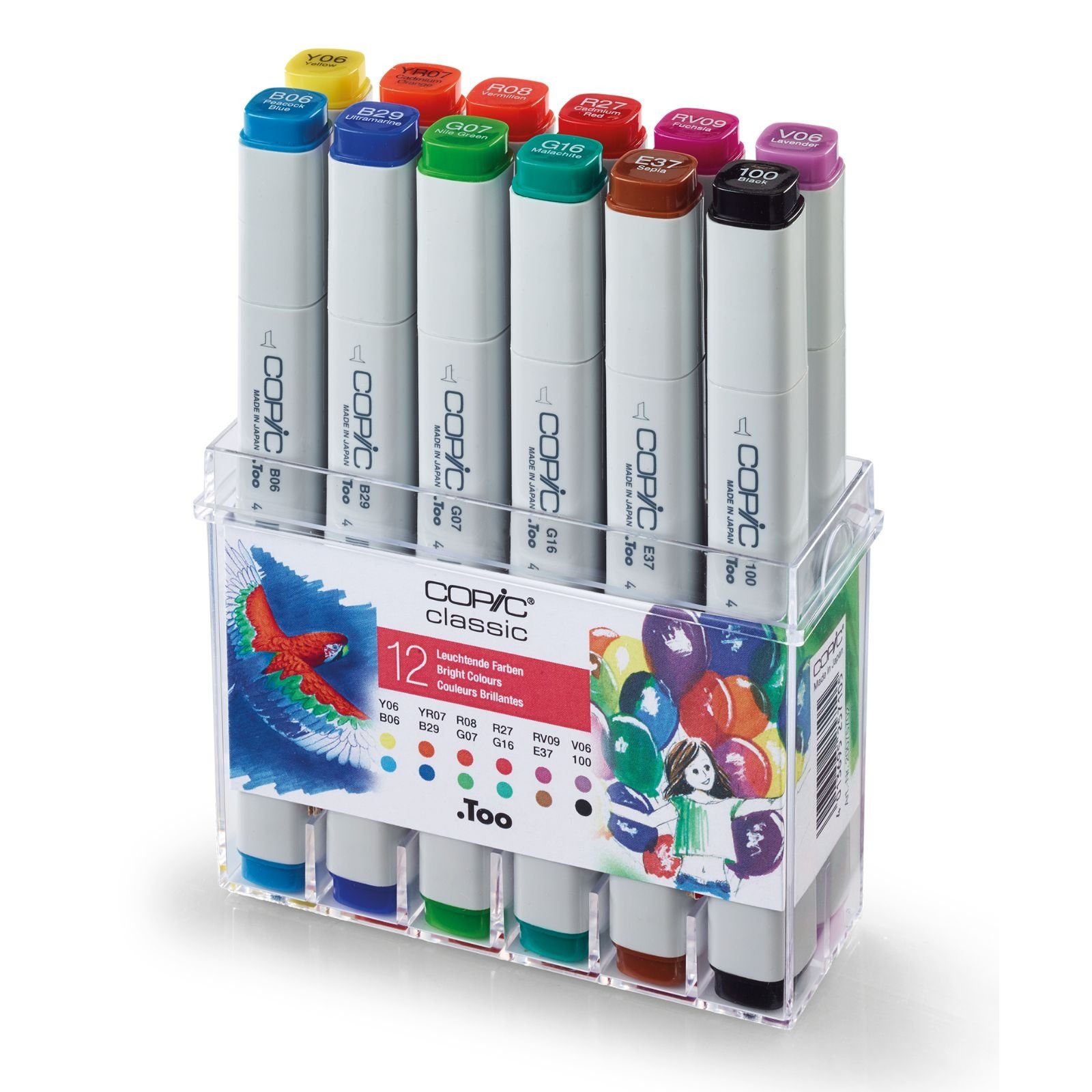 COPIC Copic Marker COPIC Classic 12er Set - Leuchtende Farben