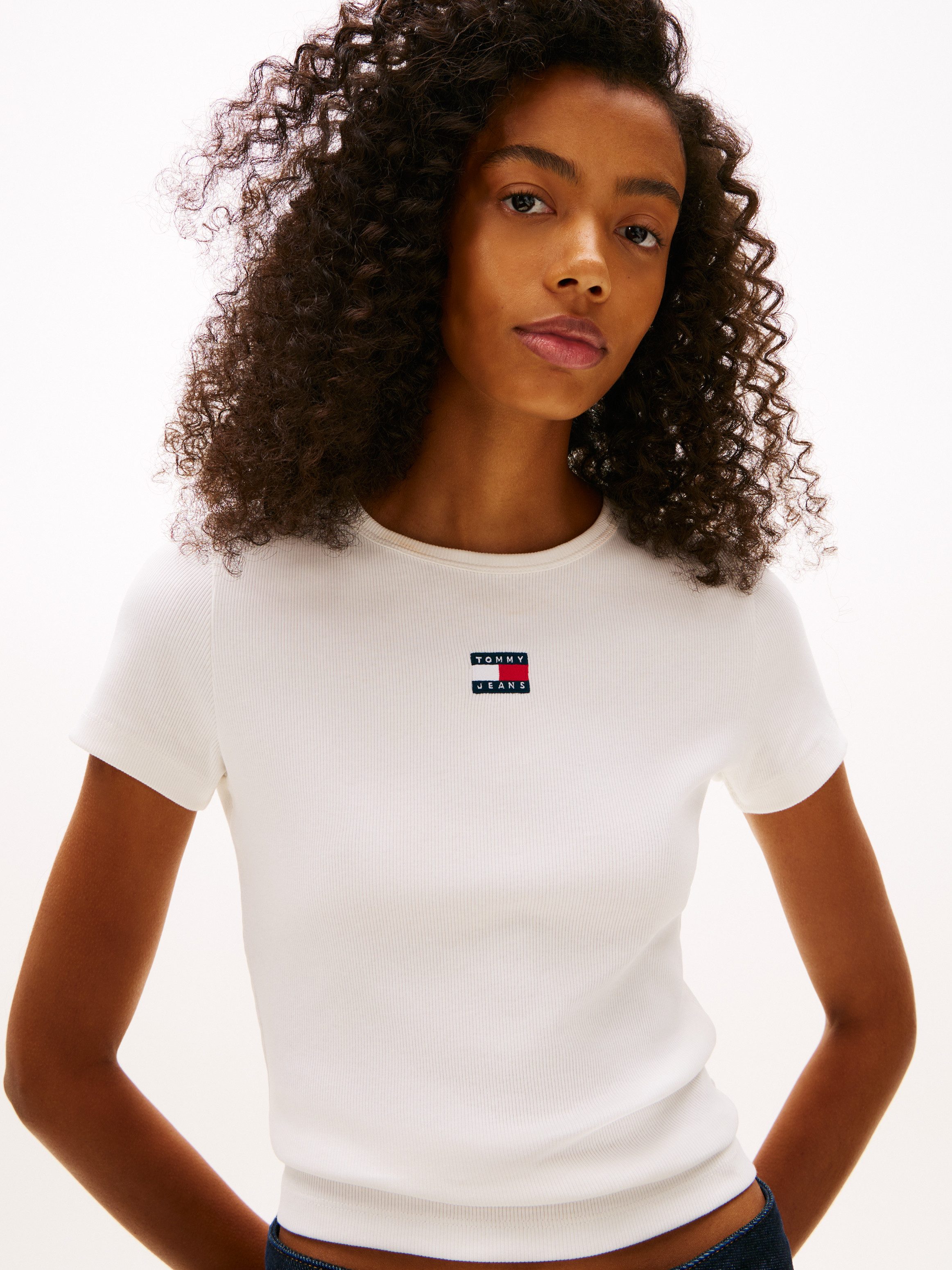 Kurzarmshirt TJW SLIM BADGE RIB TEE