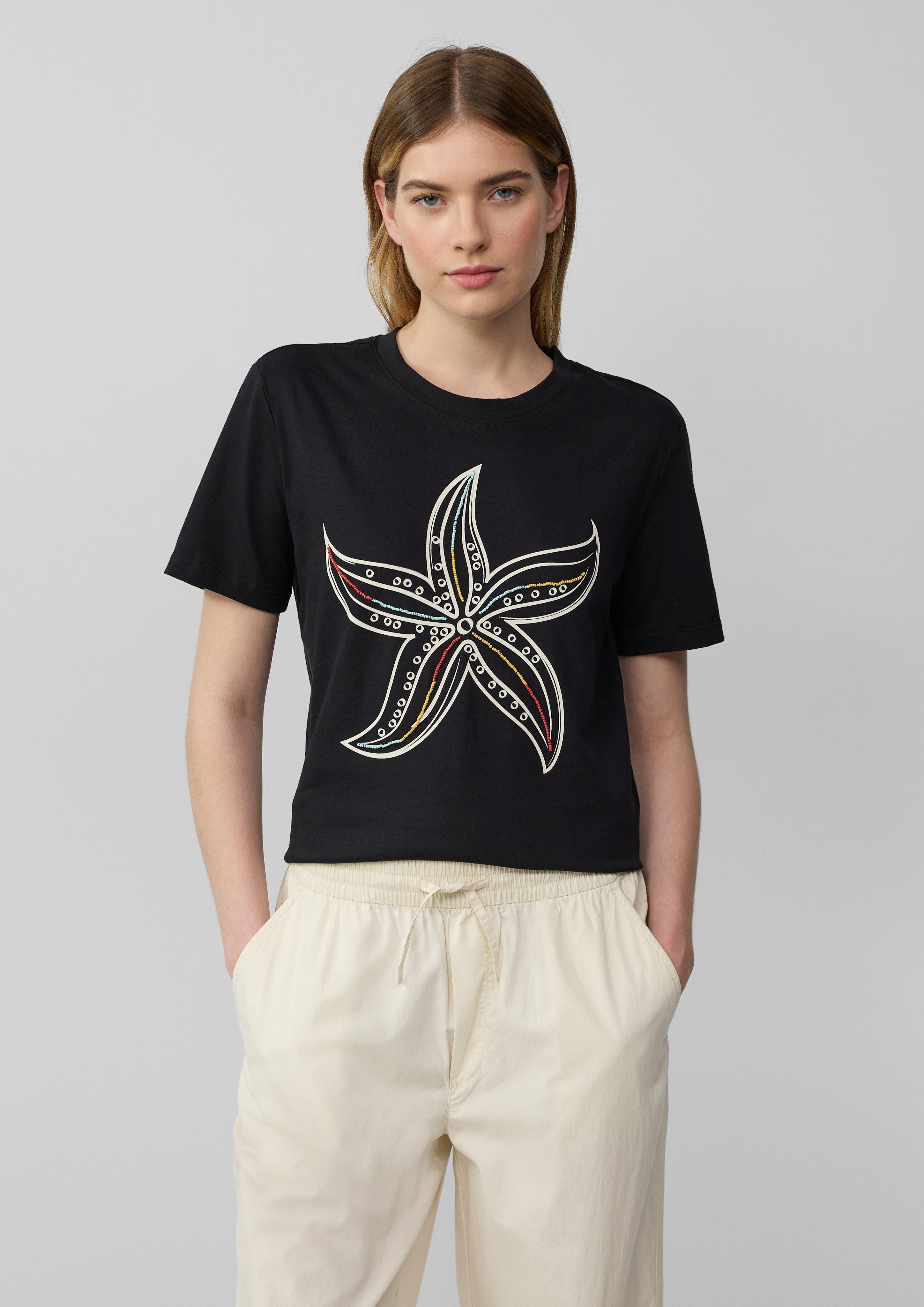 s.Oliver Kurzarmshirt Jersey-T-Shirt mit Frontprint und günstig online kaufen