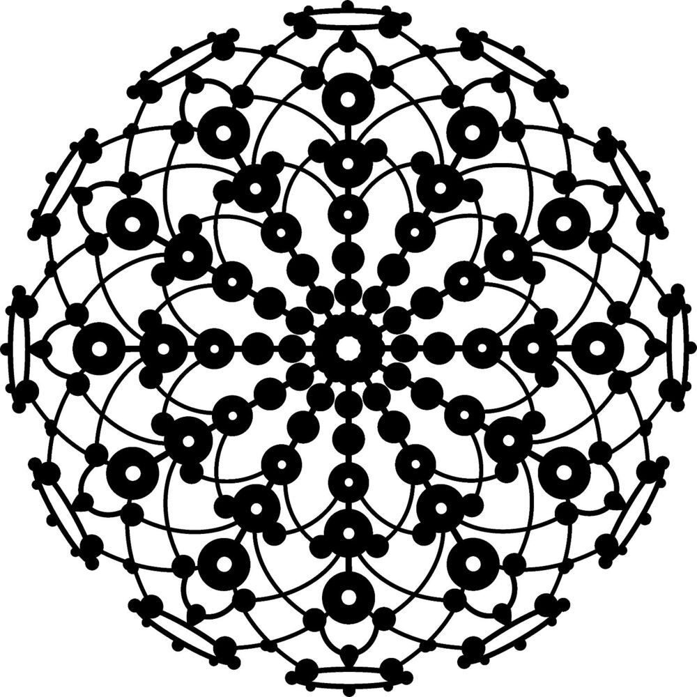 Marabu Motivschablone Marabu Silhouette Schablone Lace Rosette 30x30cm