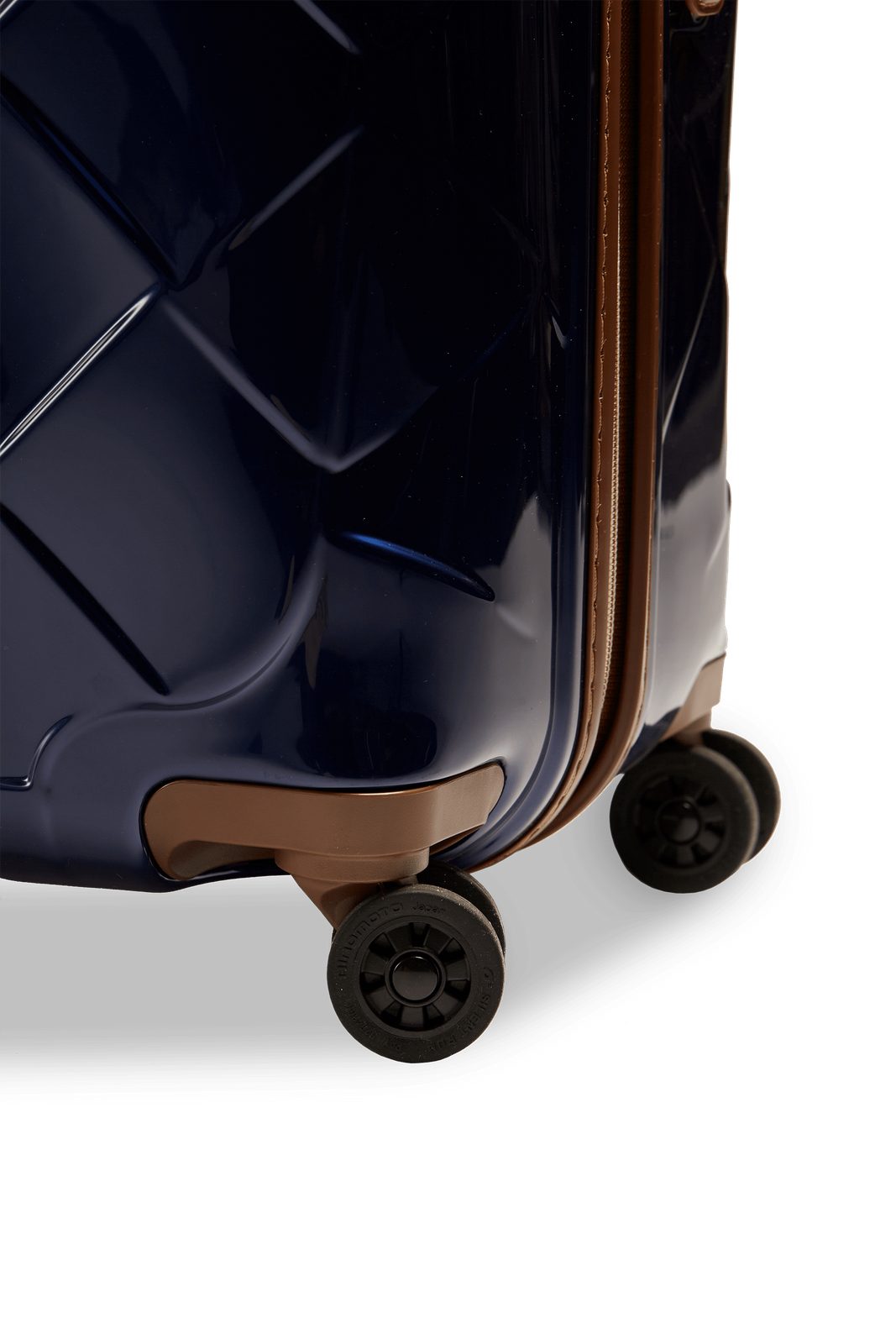 blue M 4 Trolley 36 Hartschalen-Koffer Rollen - (bis 66cm), Rollen Leather&More Stratic