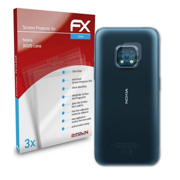 atFoliX Schutzfolie Displayschutz für Nokia XR20 Lens, (3 Folien), Ultraklar und hartbeschichtet