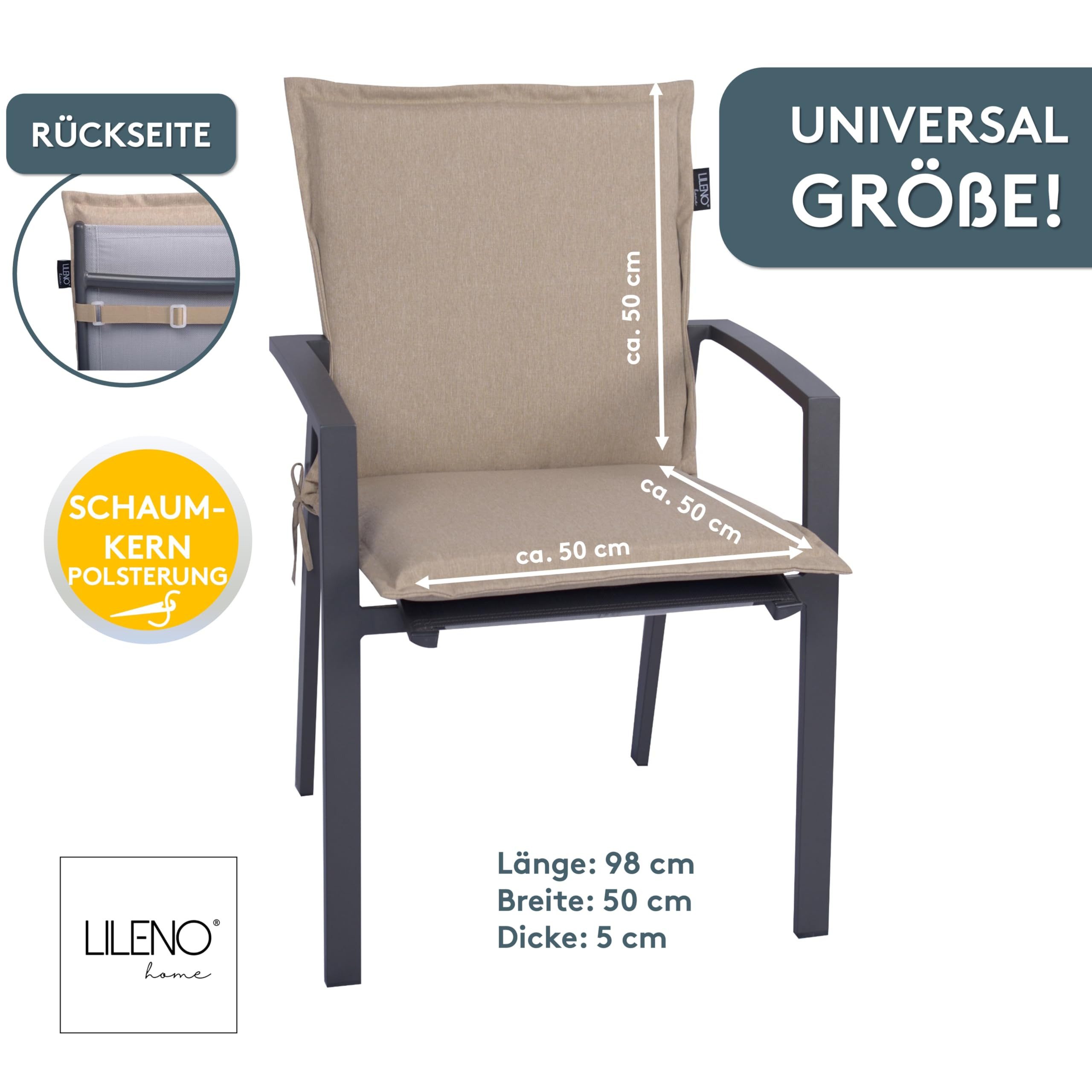 LILENO HOME Polsterauflage Gartenstuhl Niedriglehner Auflage, günstig online kaufen