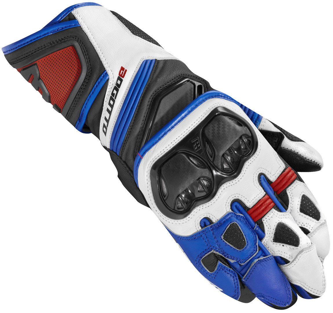 Veloce Bogotto Motorradhandschuhe Motorradhandschuhe Black/Blue/White