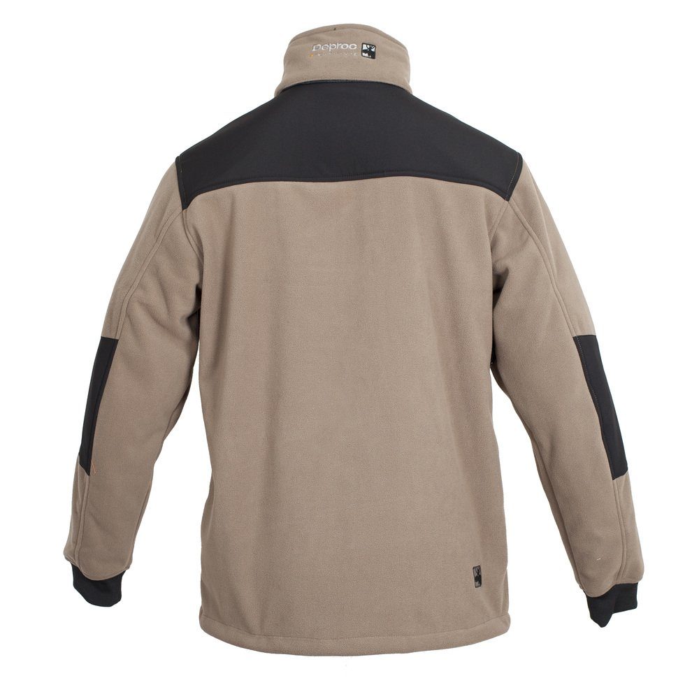 in auch Größen atmungsaktiver Großen Windstopper DEPROC CS NEW Men cappucino Fleecejacke Active CANADA Membran mit erhältlich,