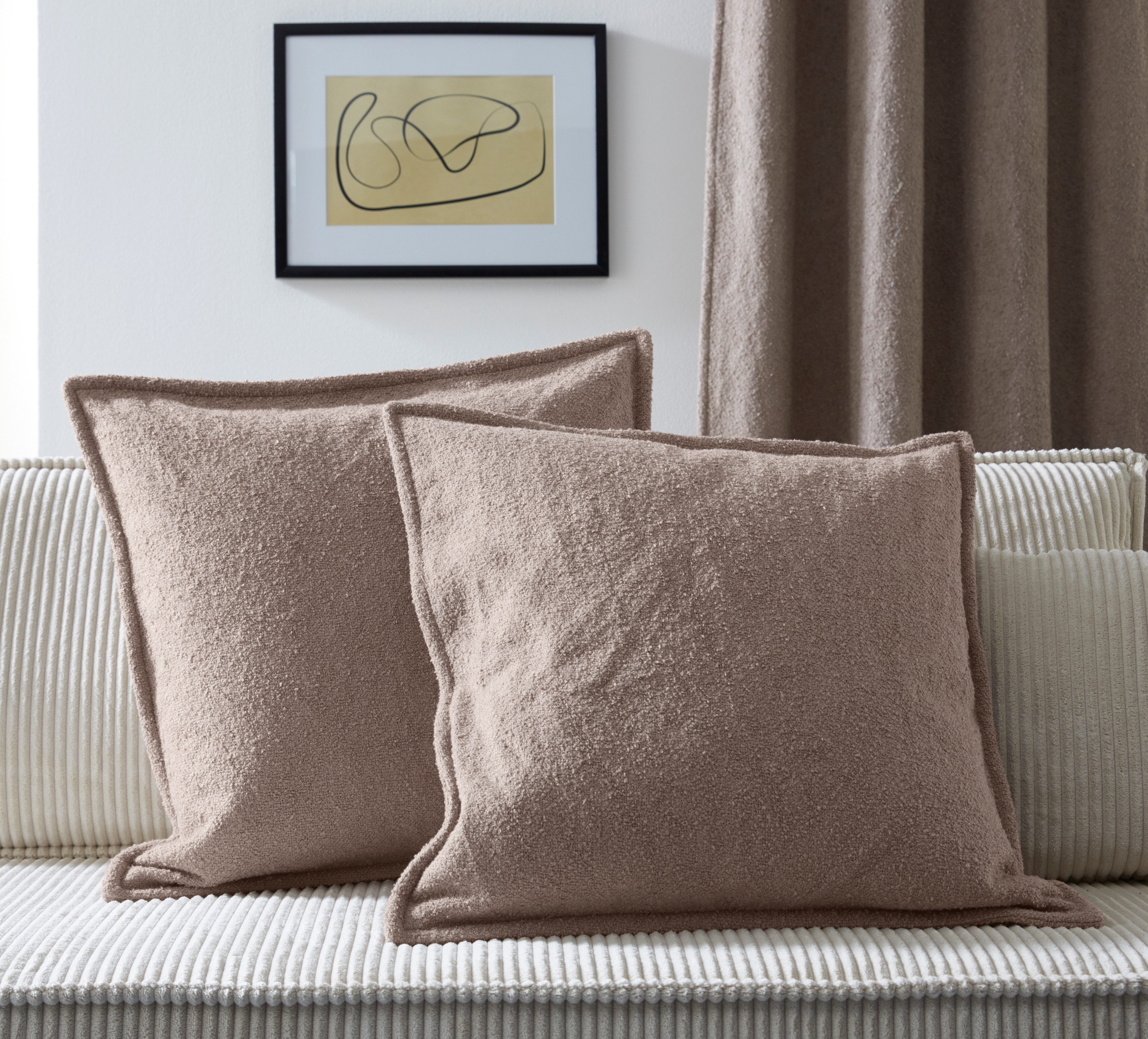 homsy by Ana Johnson Декоративные подушки Bouclea, 2 er-Set, Декоративные подушки, 50 x 50 cm mit Reißverschluss, ohne Füllung