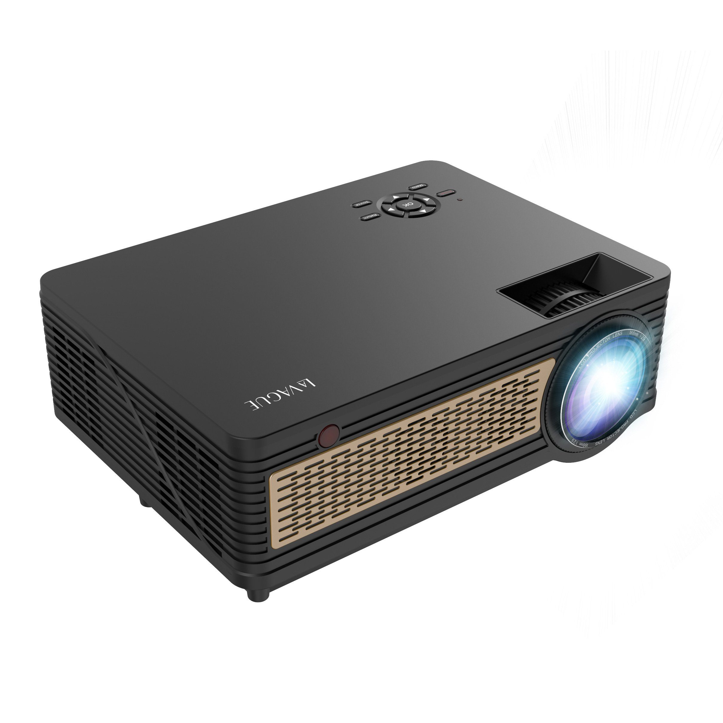 Full 1000:1, 1080 HD) x LED-Projektor (3200 led-projektor lm, 1920 px, hd LED-Beamer LV-HD400 VAGUE full LA