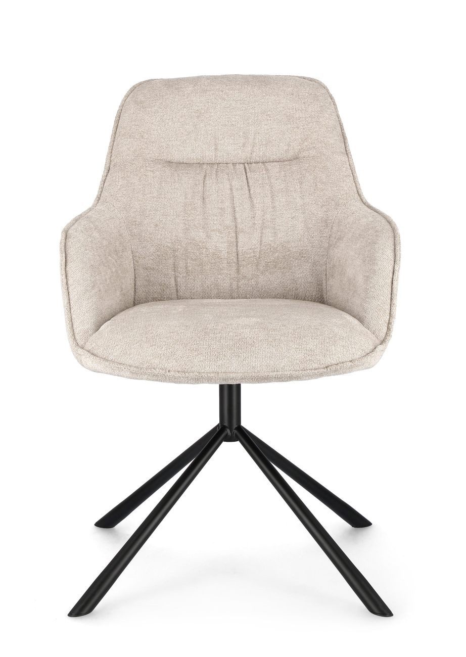 Bizzotto Stuhl Grant aus Stoff, Beige