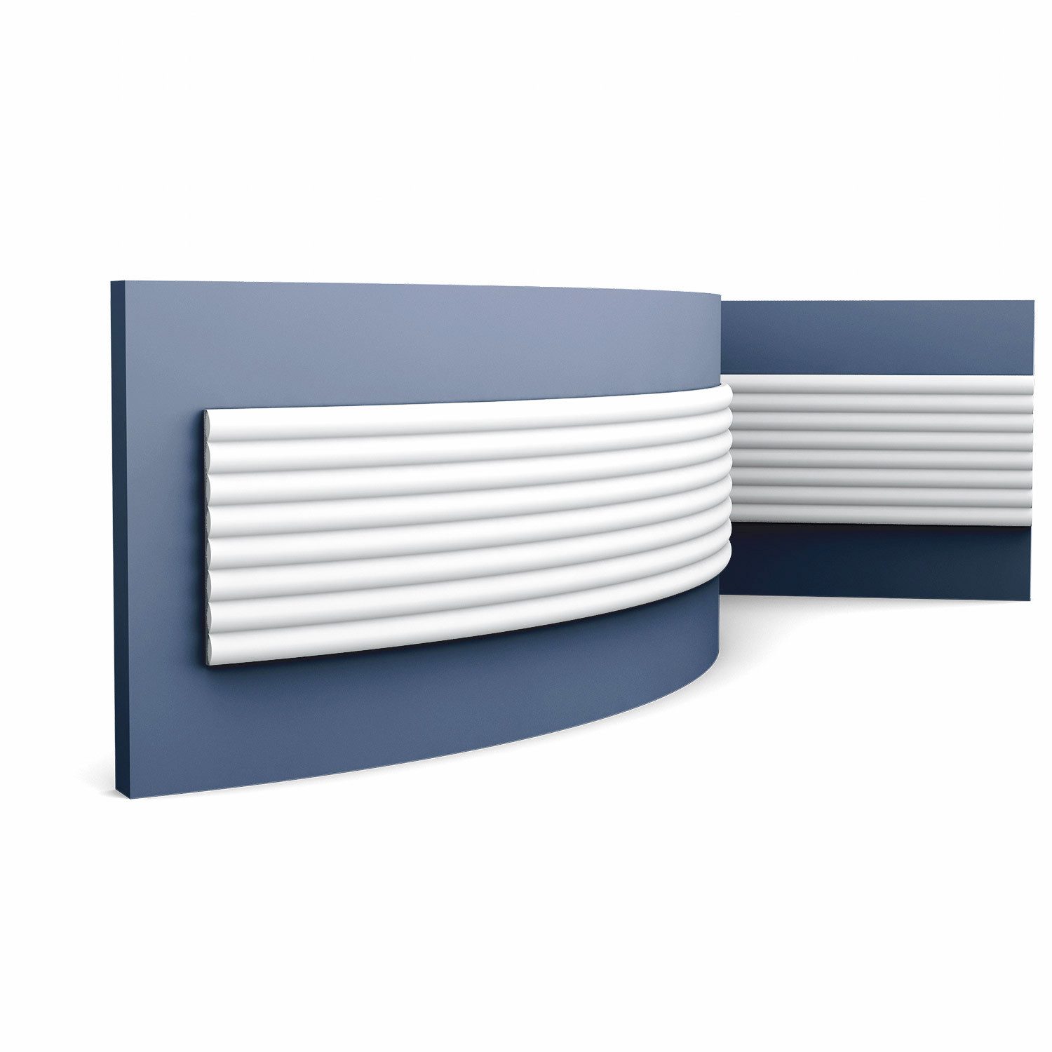 Orac Decor Flexprofil W110F MODERN HILL flexibles 3D Wandpaneel Zierelement 2 m (Profilleiste, 1-St., 3D Wandpaneel, flexibles Wandpaneel, Zierelement, 2 m), Profilleiste