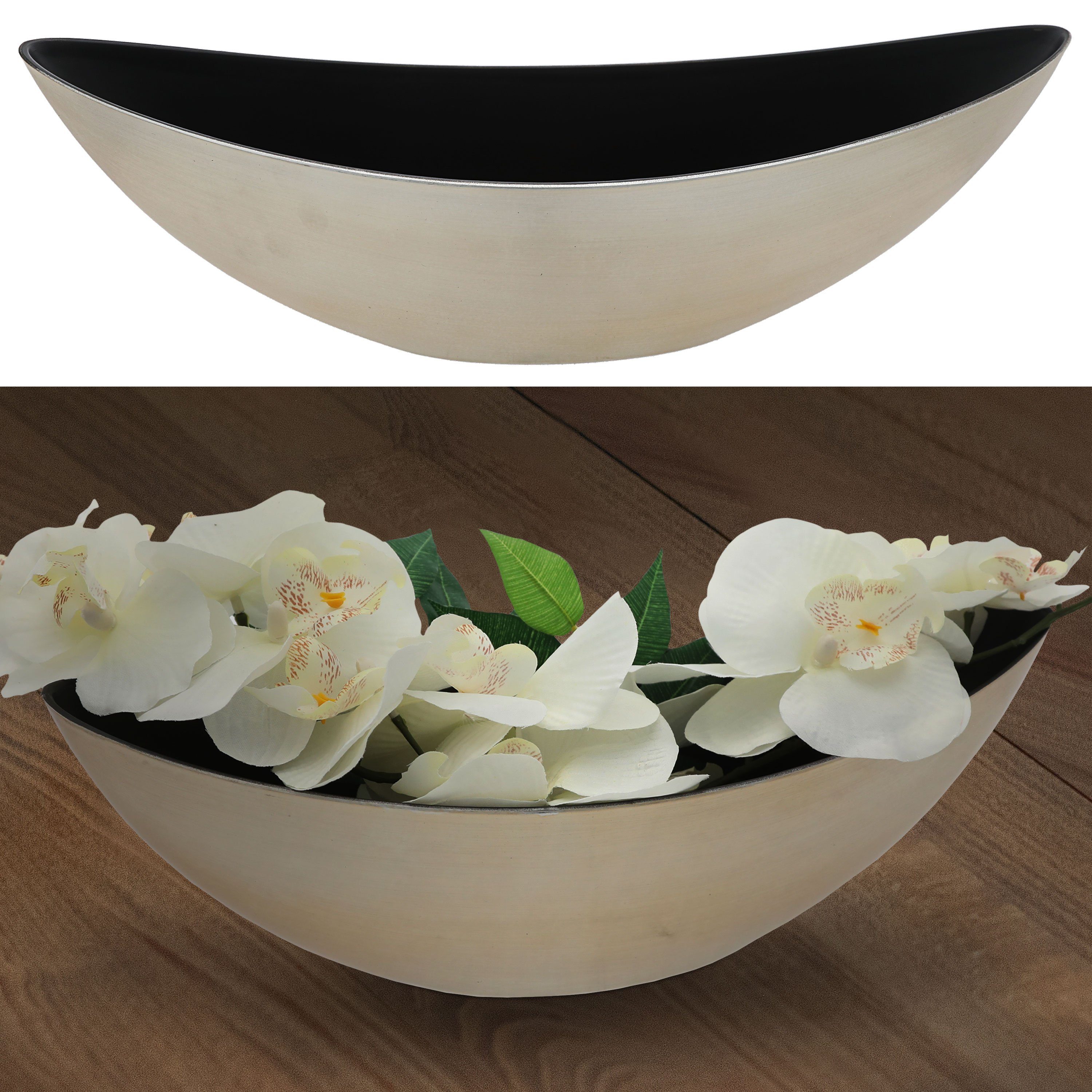 CEPEWA Dekoschale Dekoschale oval champagner schwarz günstig online kaufen