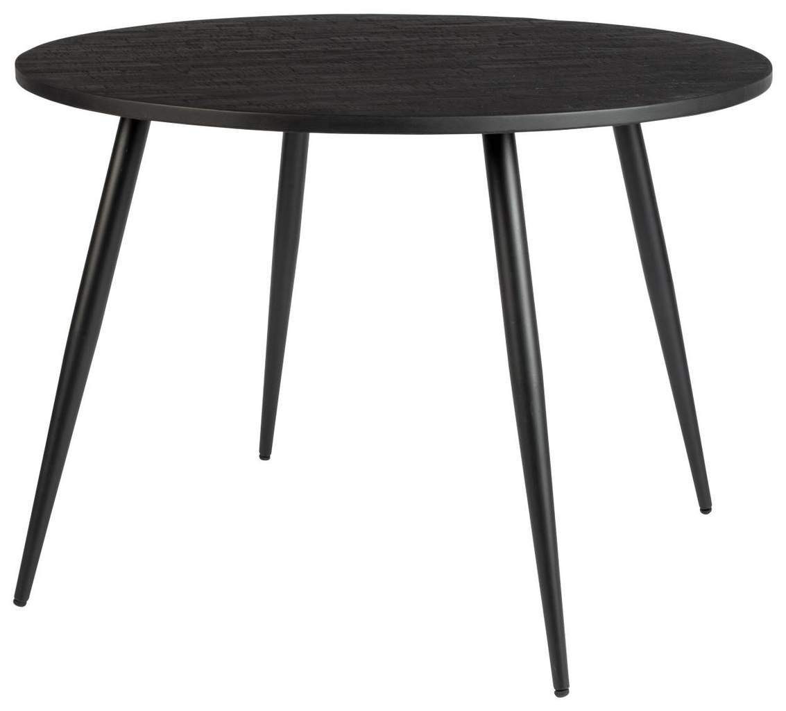 Trendmöbel24 Esstisch Esstisch MO BLACK 110 cm mit runder Platte aus recycled Teak. € 348,00
