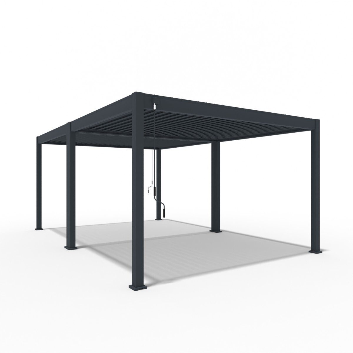 Weide Pergola Classic Pergola Aluminium freistehend 4 x 6 M anthrazit, BxTxH: 400x600x255 cm