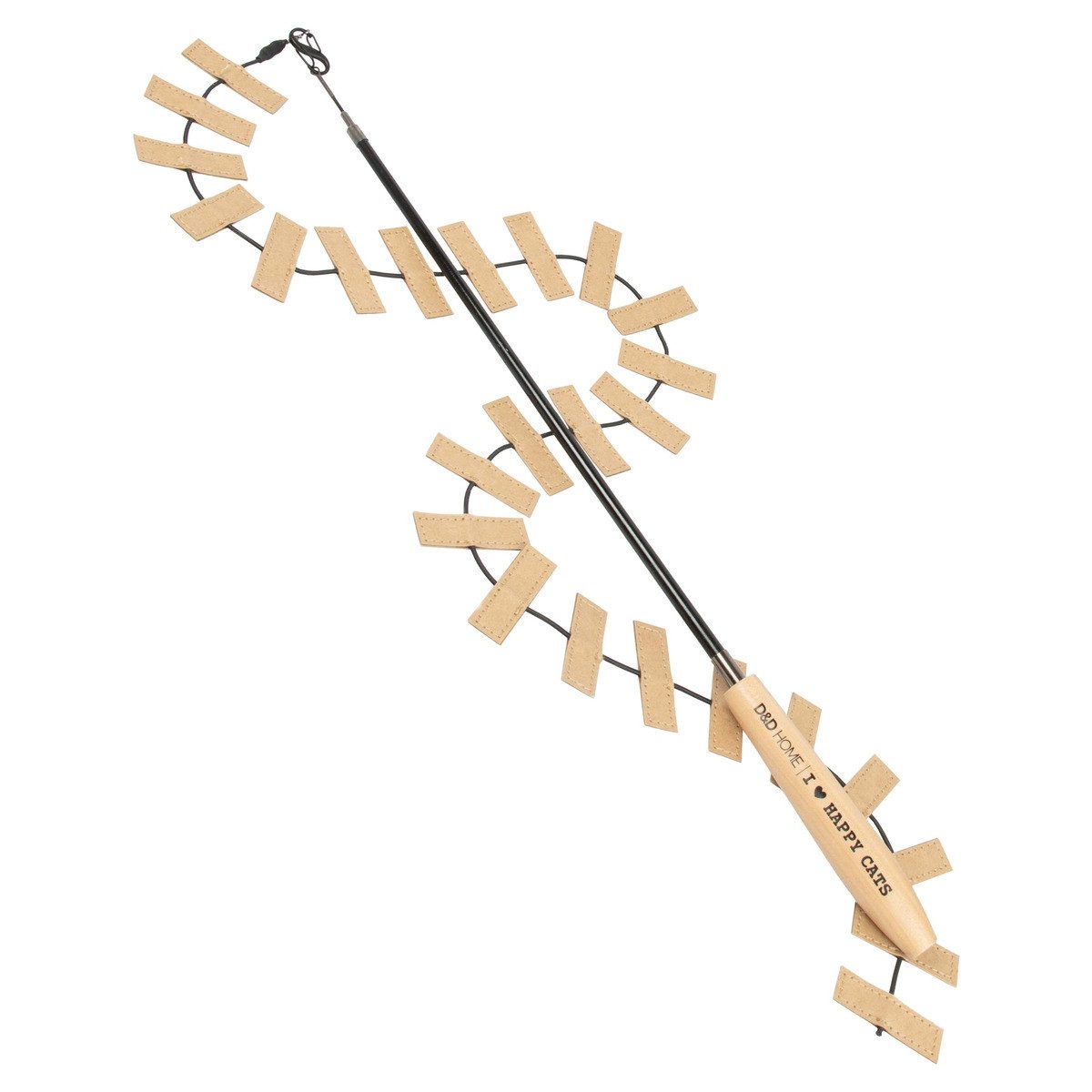 D&D Katzenangel Spielangel Cooper schwarz/beige