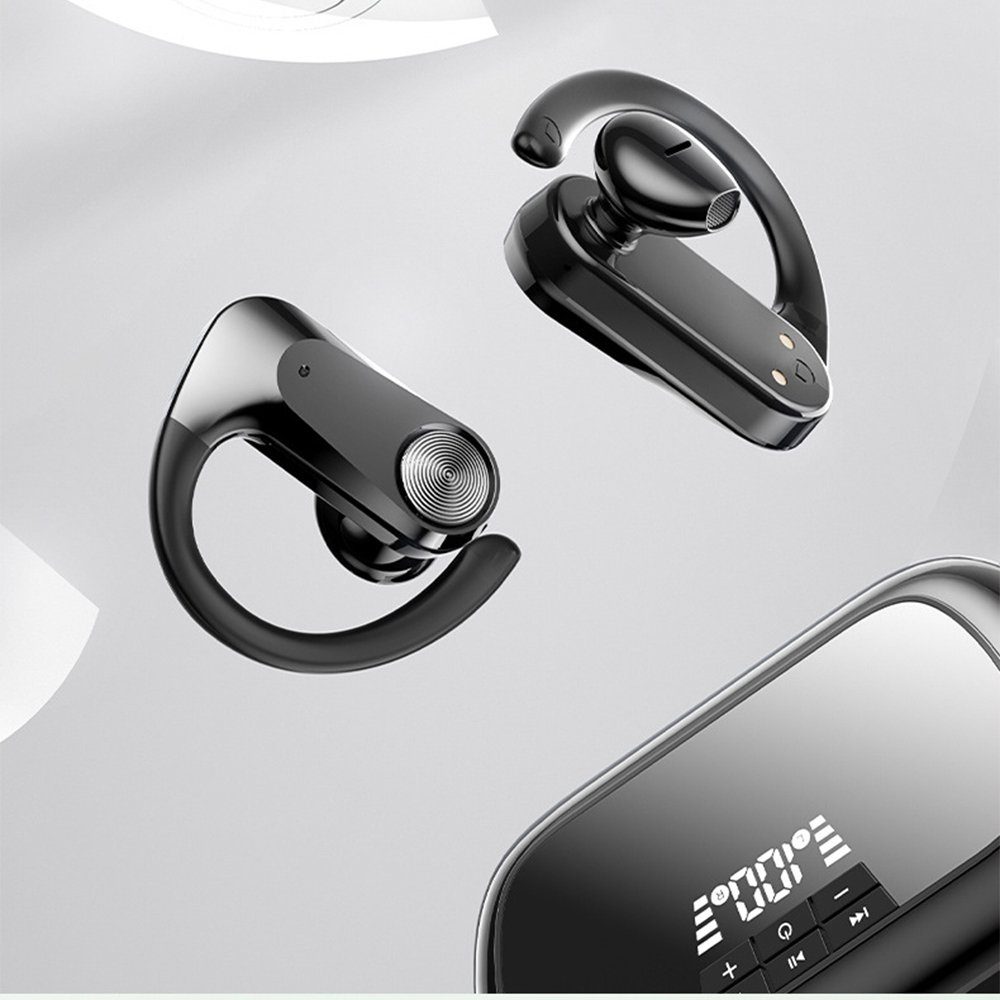 GelldG Bluetooth Kopfhörer in weiß Ear, 5.3 Kopfhörer Bluetooth-Kopfhörer Bluetooth Kabellos