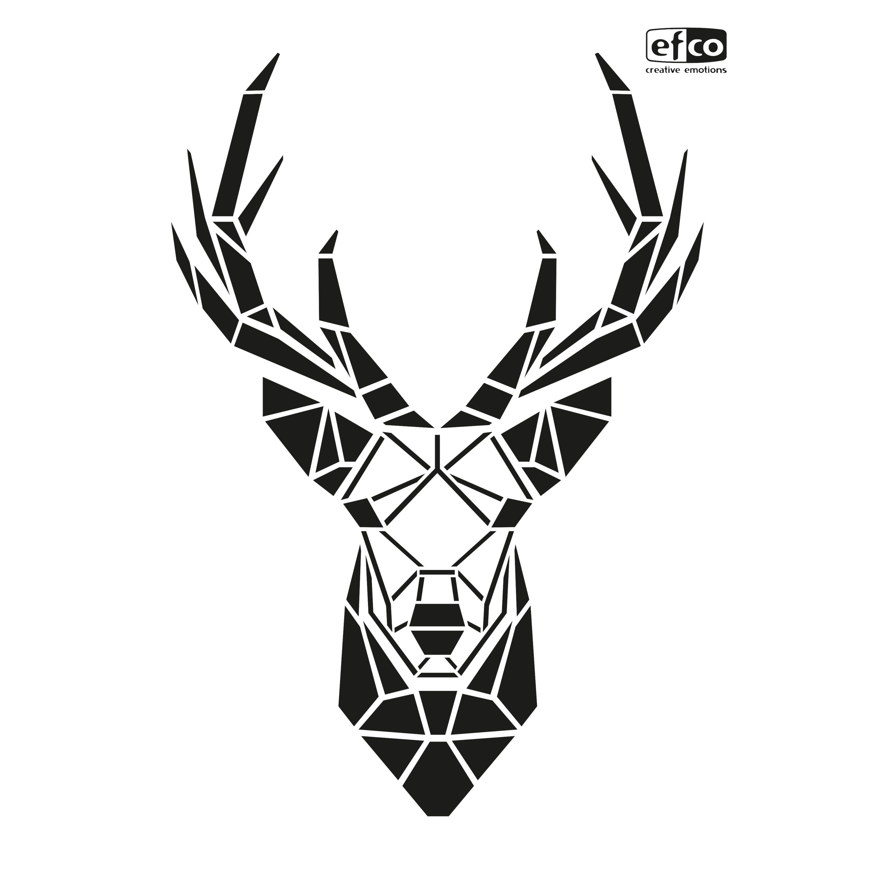 efco Malschablone Schablone Hirschkopf Trophäe, DIN A4