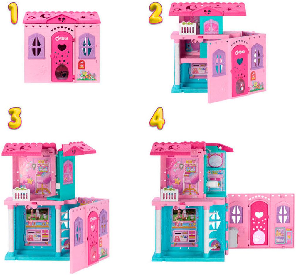 Barbie Puppenhaus Aufklappbares Pop-Up-Haus Chelsea günstig online kaufen