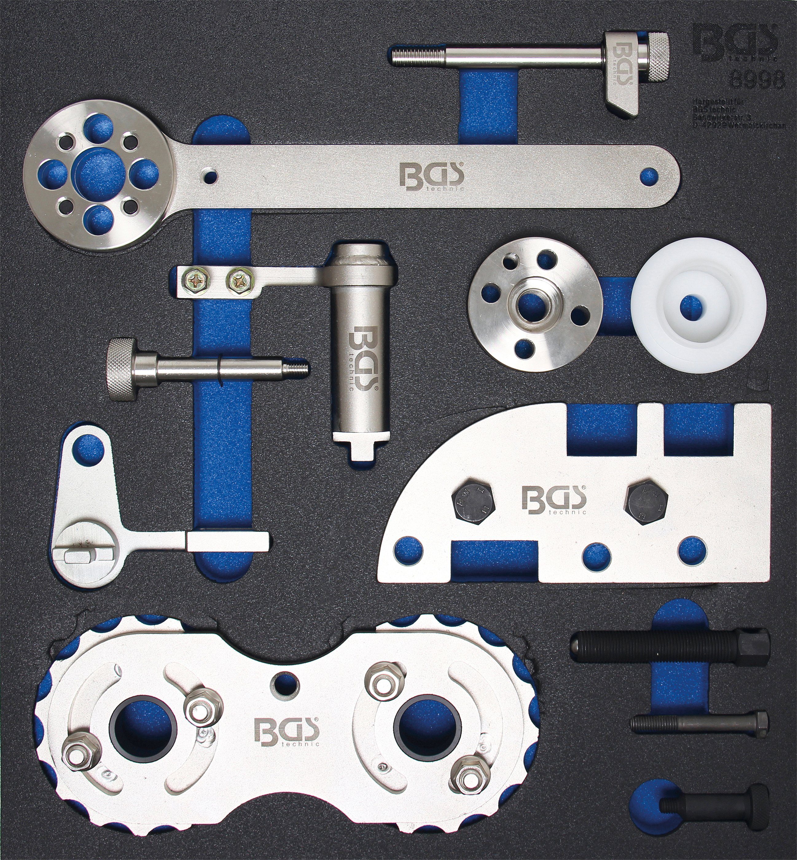 BGS Werkstattwageneinlage Motor-Einstellwerkzeug, für Werkzeugset B4204 Volvo 2/3: