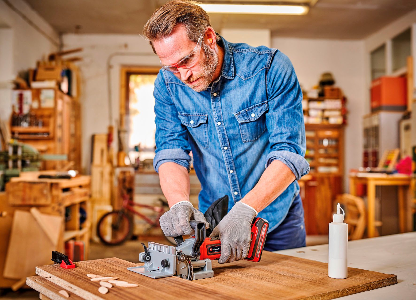 Einhell Flachdübelfräse TE-BJ 18 Li - Solo, 18 in V, Power X-Change, ohne Akku und Ladegerät