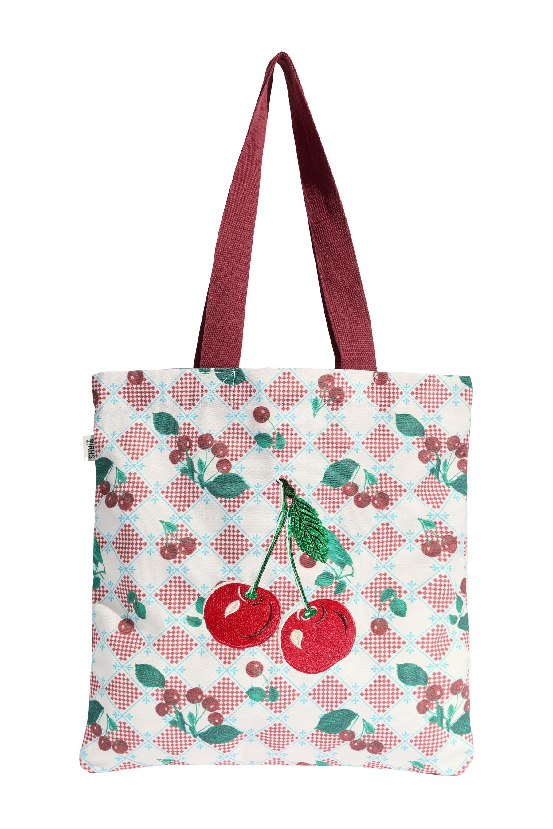 Einkaufsbeutel Love & Roses Tragetasche aus bedrucktem Canvas