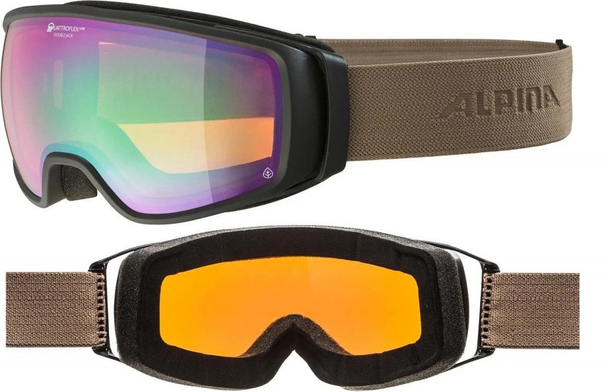 Alpina Sports Skibrille Alpina Double Jack Planet Q-Lite Snowboardbrille Skibrille A7285