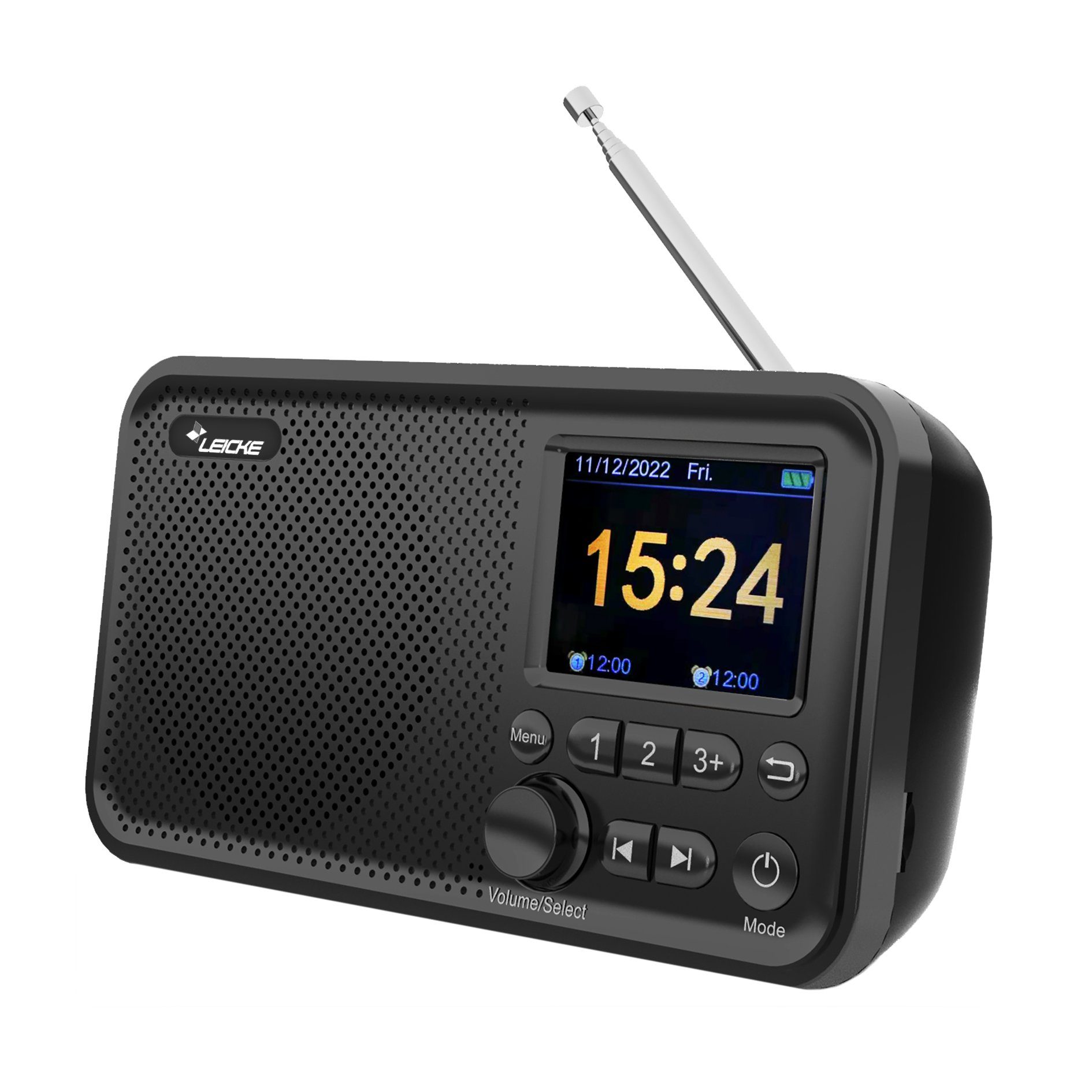 Leicke DJ ROXXX DAB+ Radio 5 Watt 8 Ω Bluetooth-Lautsprecher (Bluetooth  5.0, 5 W, Empfang von allen im Sendegebiet verfügbaren DAB+ und UKW-Sendern)