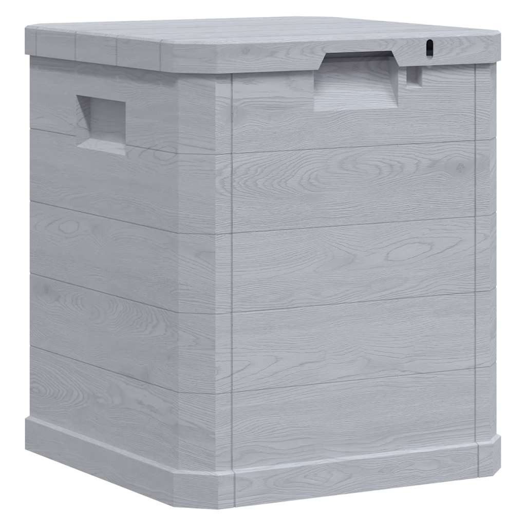 vidaXL Gartenbox Garten-Aufbewahrungsbox 90 L Hellgrau