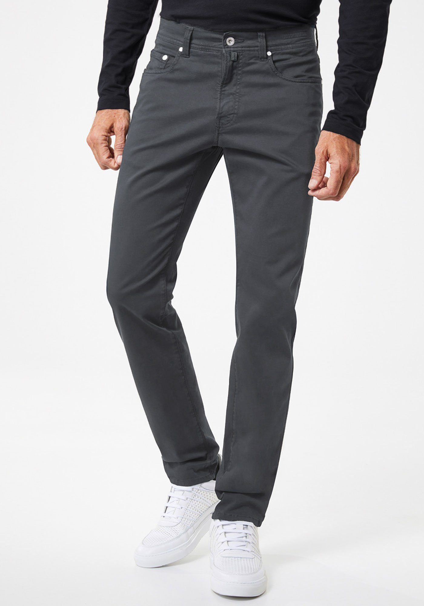 Pierre Cardin 5-Pocket-Hose Lyon Tapered Baumwoll-Gabardine günstig online kaufen
