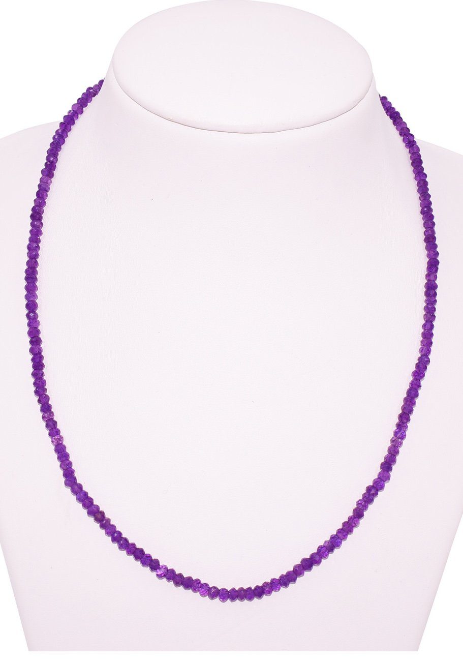 Firetti Kette ohne Anhänger Schmuck Geschenk Silber 925 Halsschmuck  Halskette Amethyst, zu Kleid, Shirt, Jeans, Sneaker! Anlass Geburtstag  Weihnachten | Silberketten