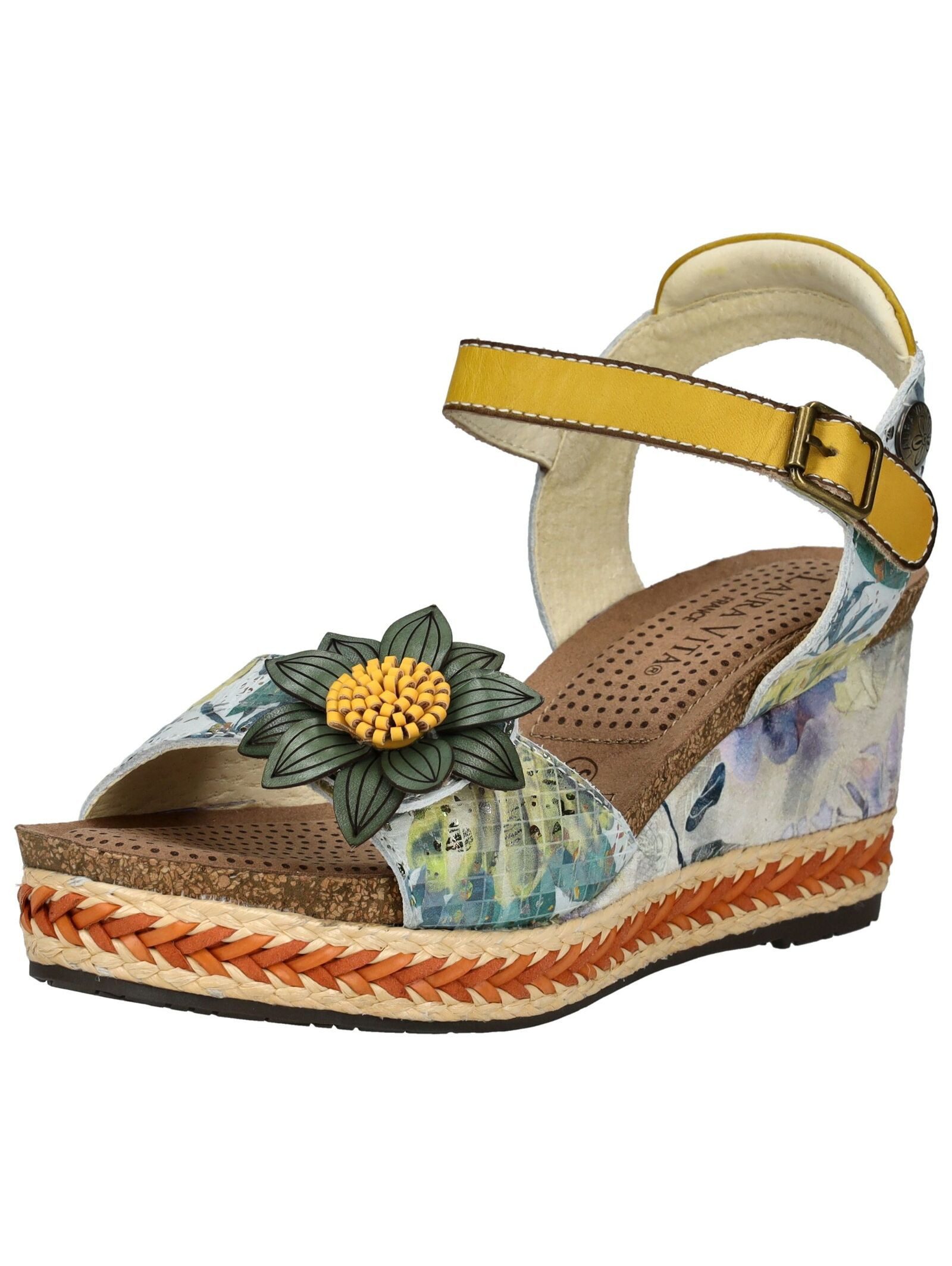 LAURA VITA Sandalen Leder Keilsandalette günstig online kaufen