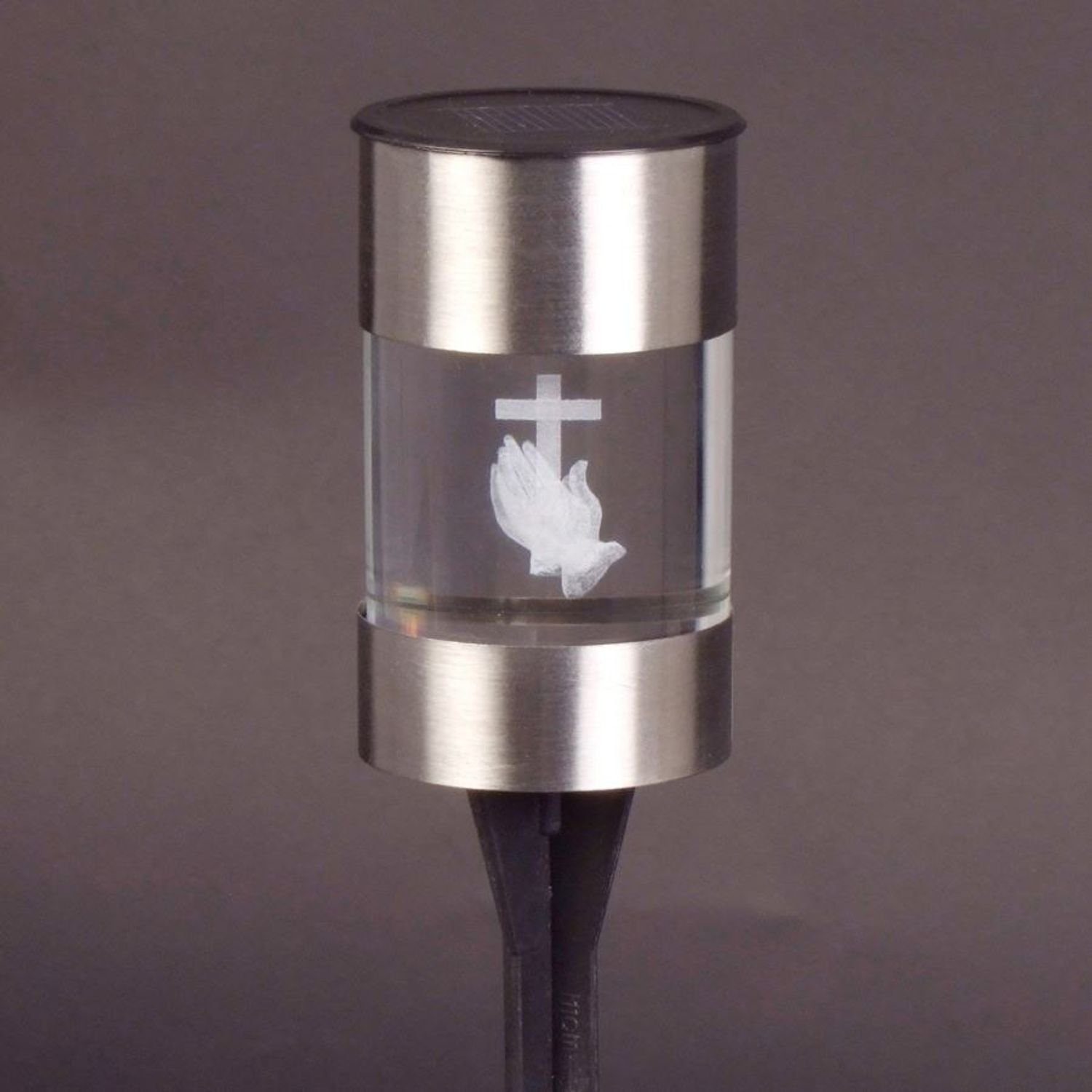 BURI Kugelleuchte LED-Solar-Grablicht Grablaterne Glaslicht Grabschmuck Sol günstig online kaufen